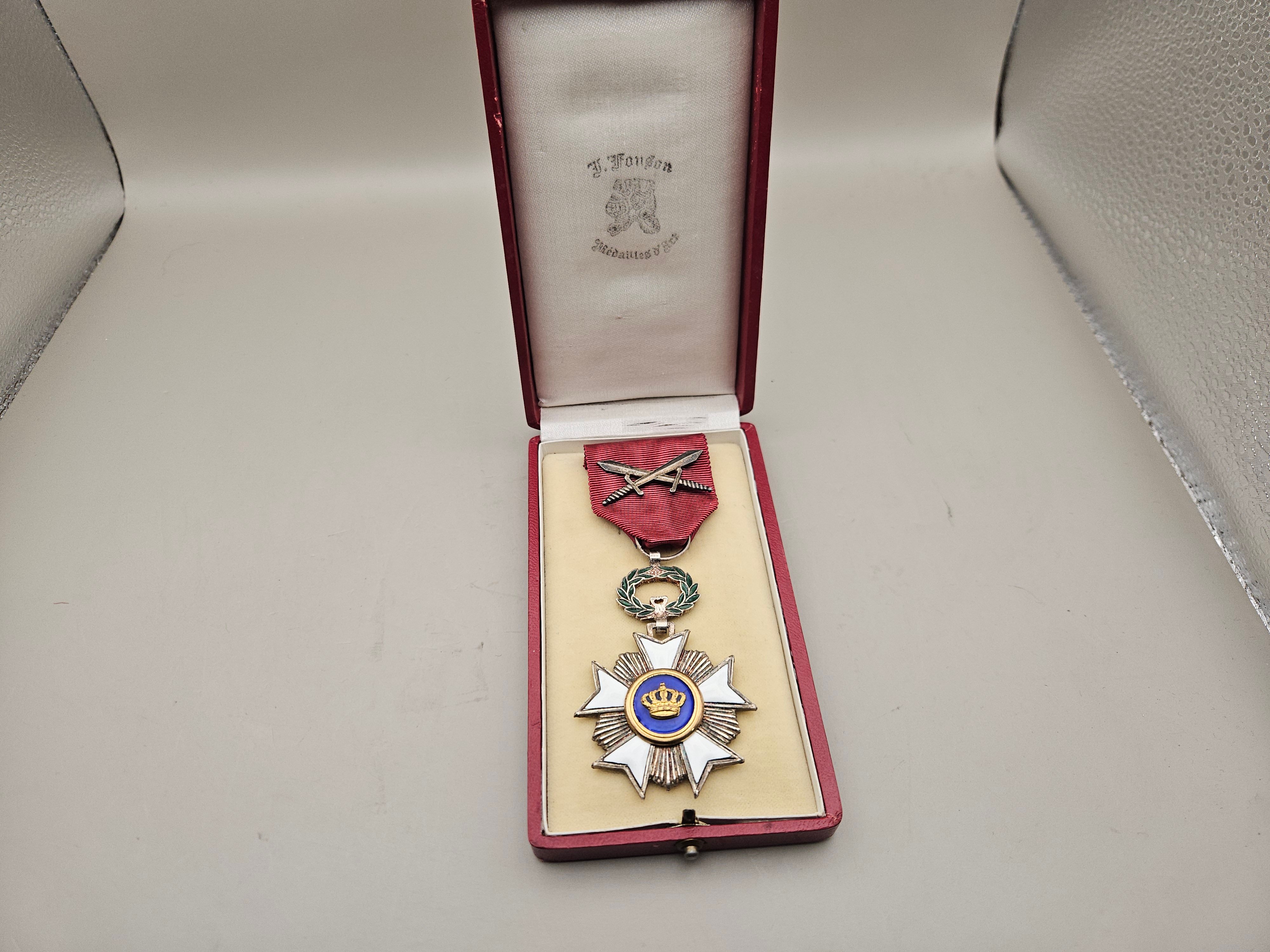 Belgium Medal Order of the Crown Knight's Star with Swords — image 7