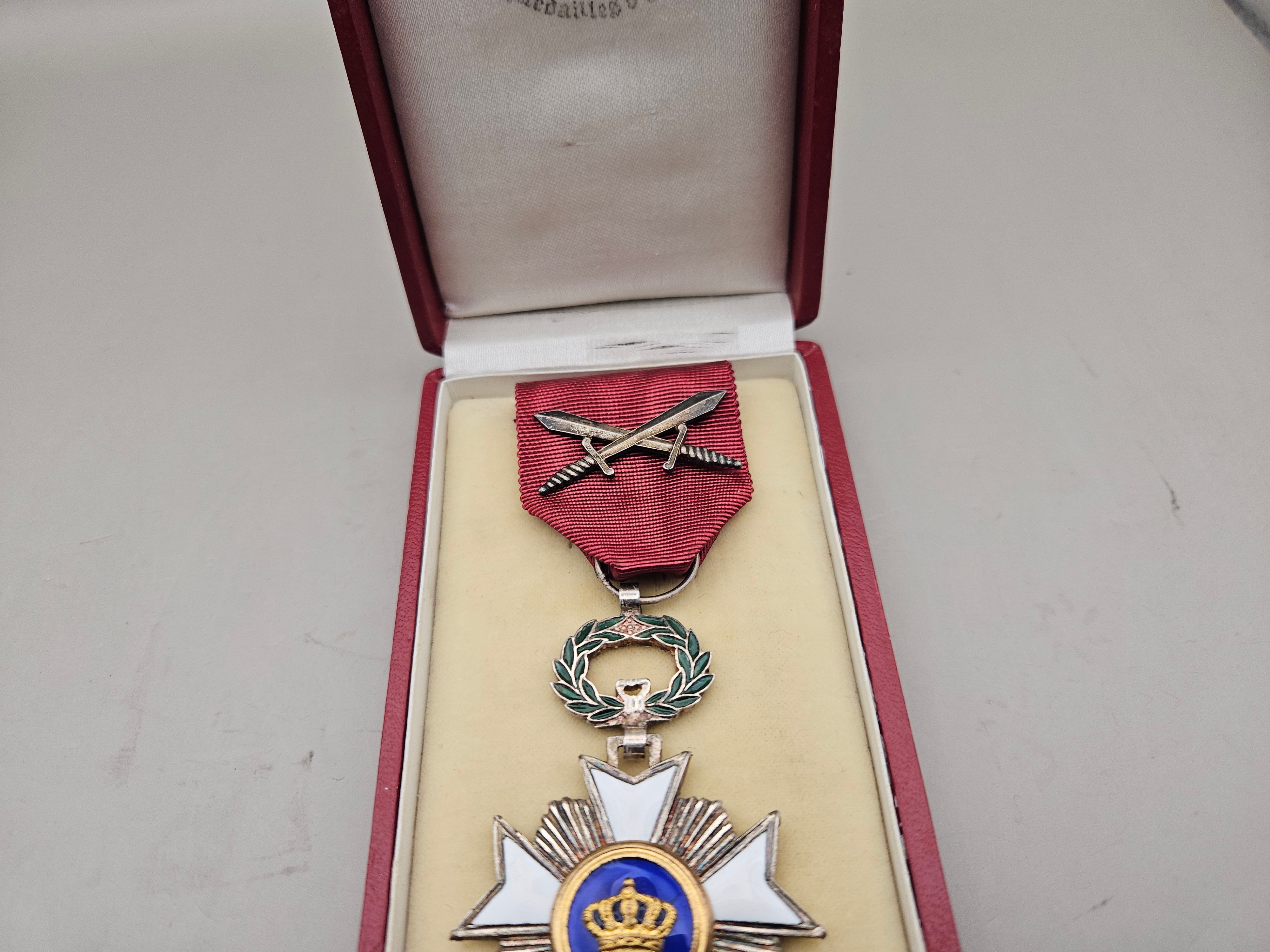 Belgium Medal Order of the Crown Knight's Star with Swords — image 9