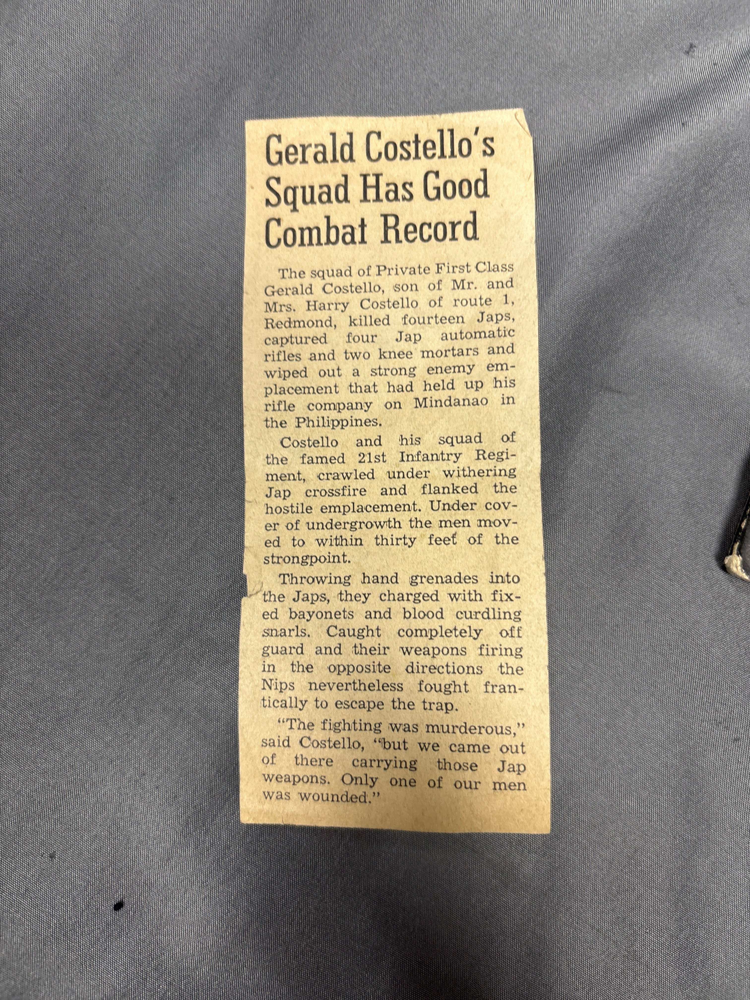 WWII AND OCCUPATION US INFANTRY SOLDIER GROUPING — image 2