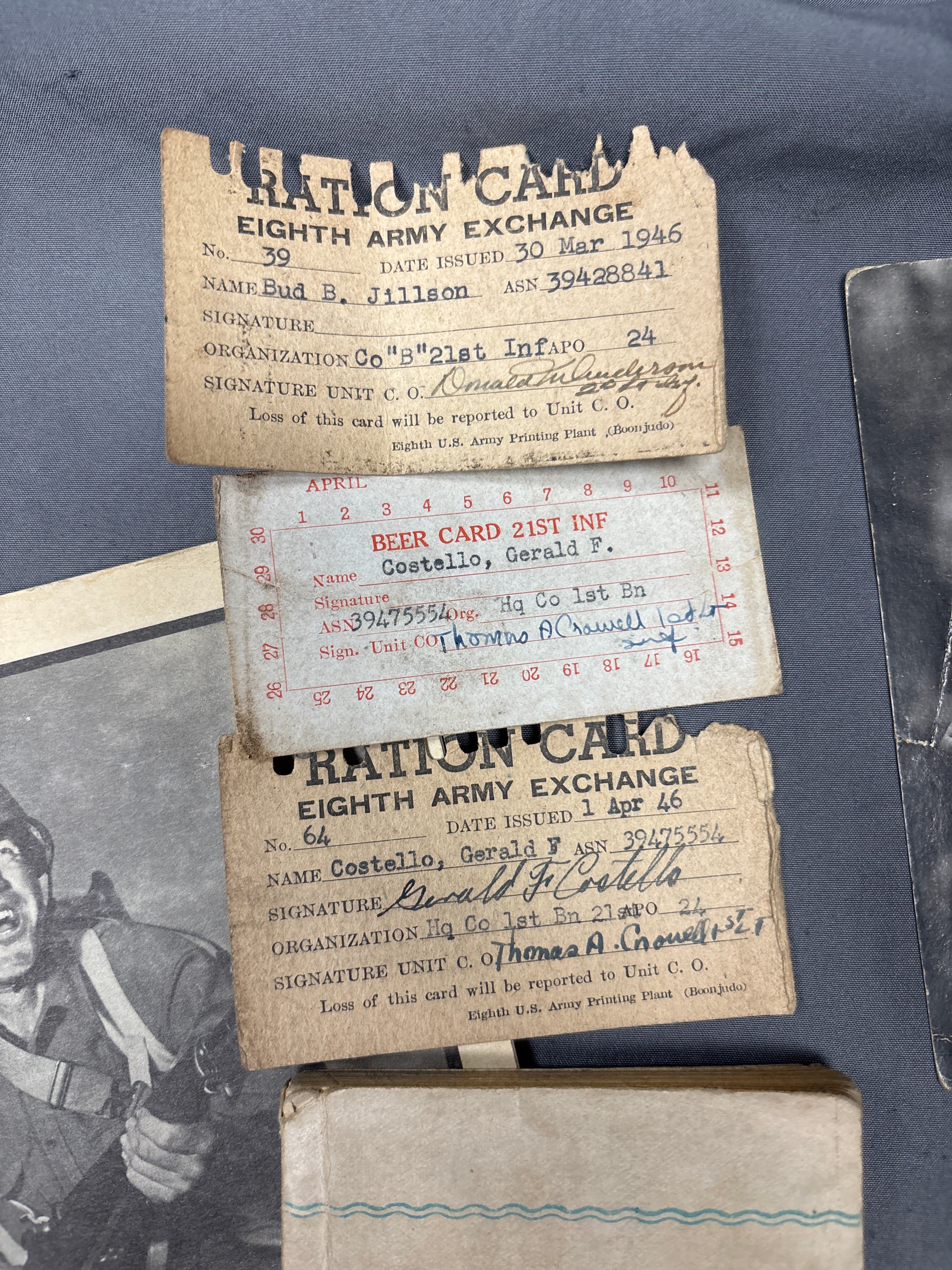 WWII AND OCCUPATION US INFANTRY SOLDIER GROUPING — image 6