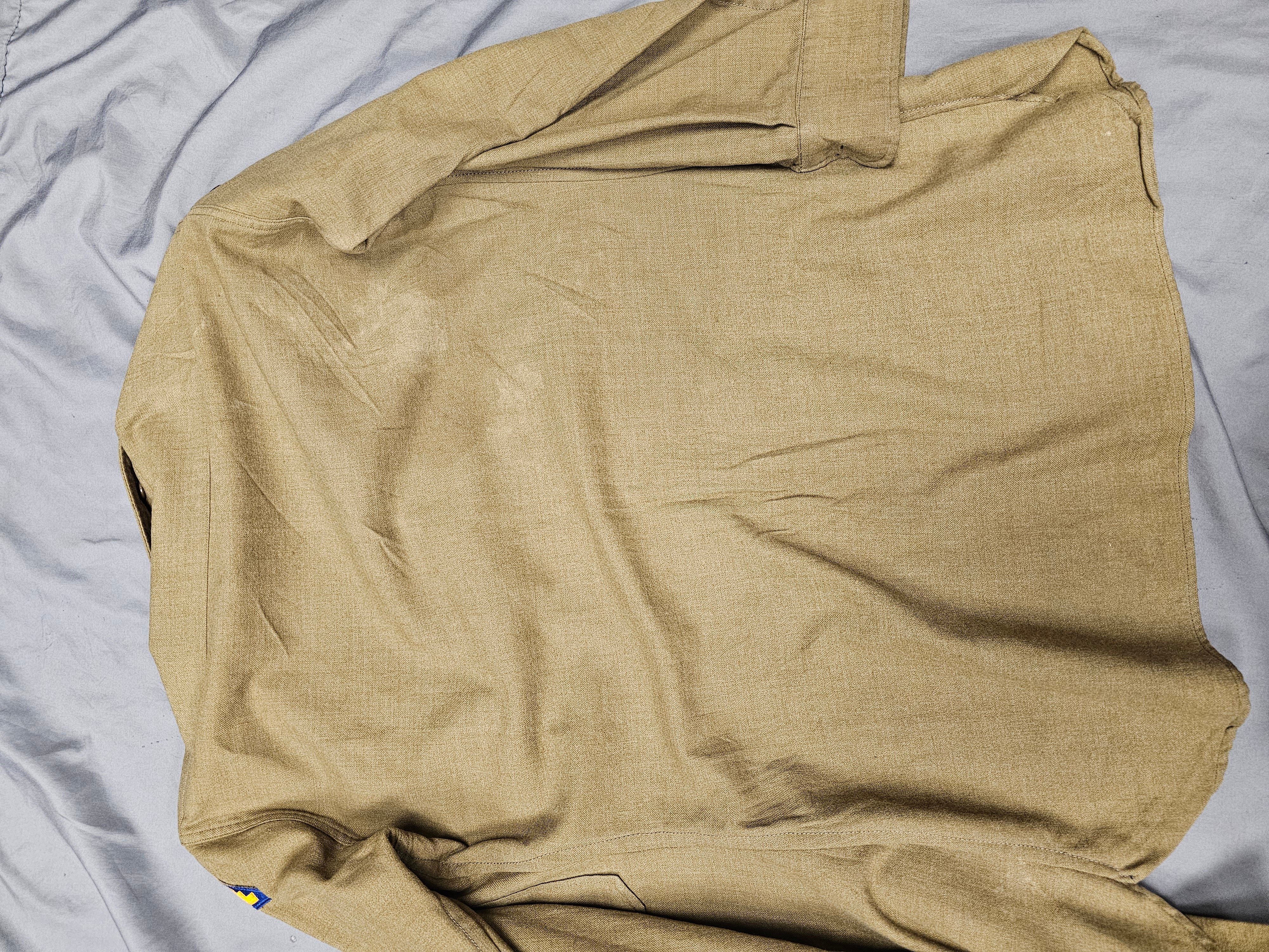 WWII US ENLISTED SIGNAL CORPS IKE, SHIRT AND TIE SIZE 34S — image 11