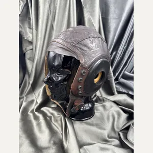 WWII US AIR CORPS A-11 FLIGHT HELMET SIZE MEDIUM