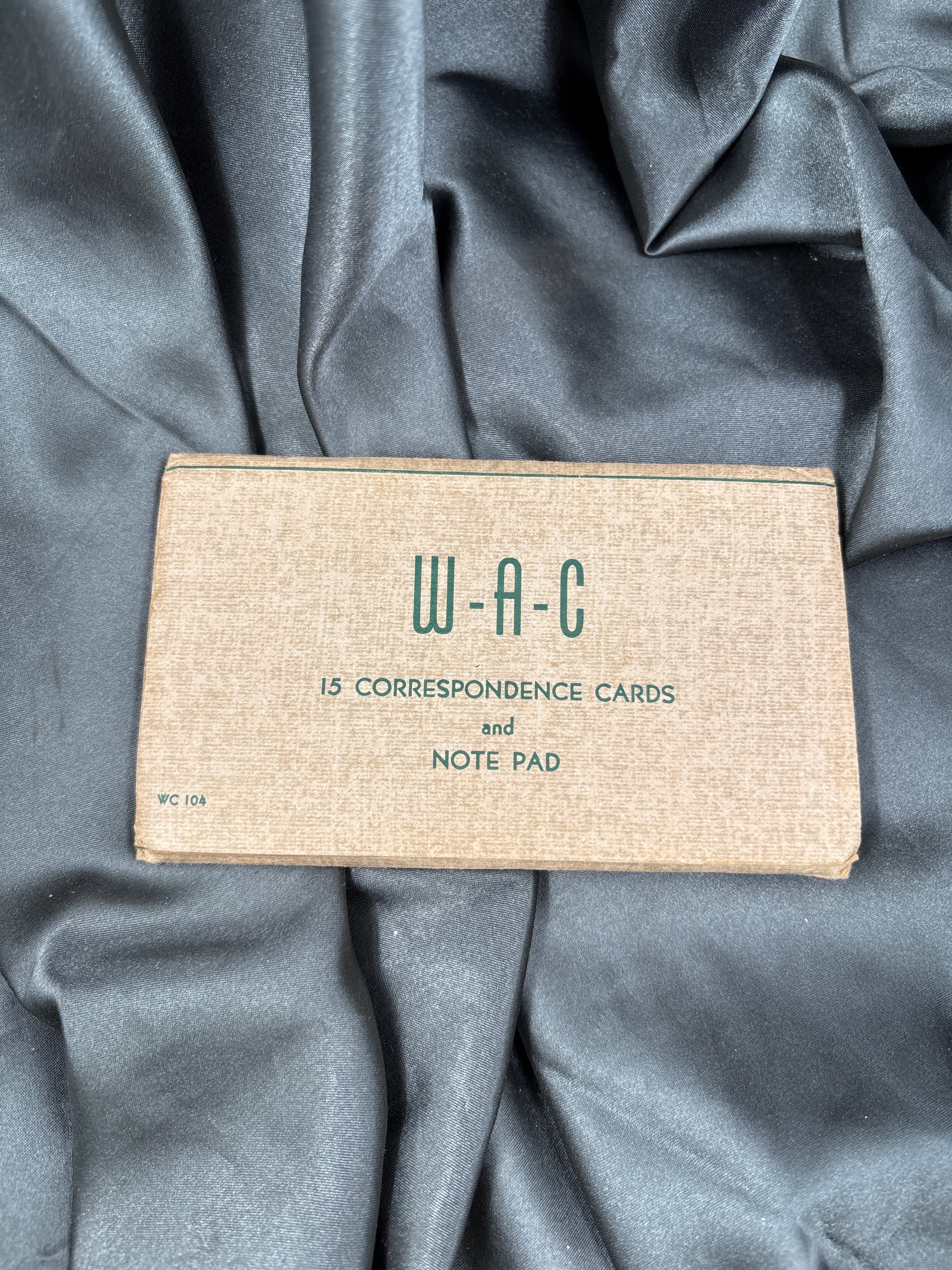 WWII US WOMEN'S ARMY CORPS CORRESPONDENCE CARDS — image 3