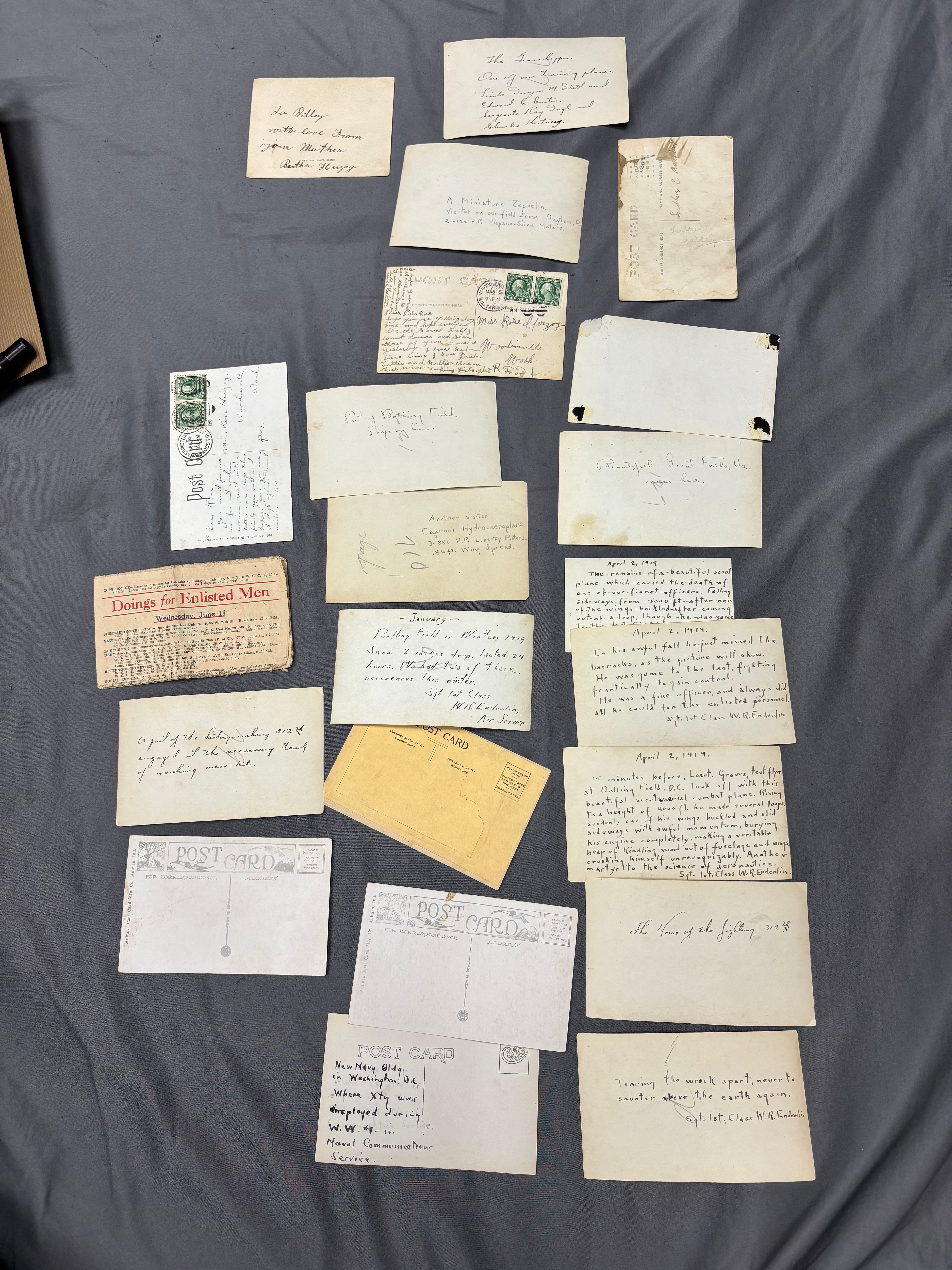 WWI ERA AERODOME AIR CORPS PHOTO GROUPING — image 2