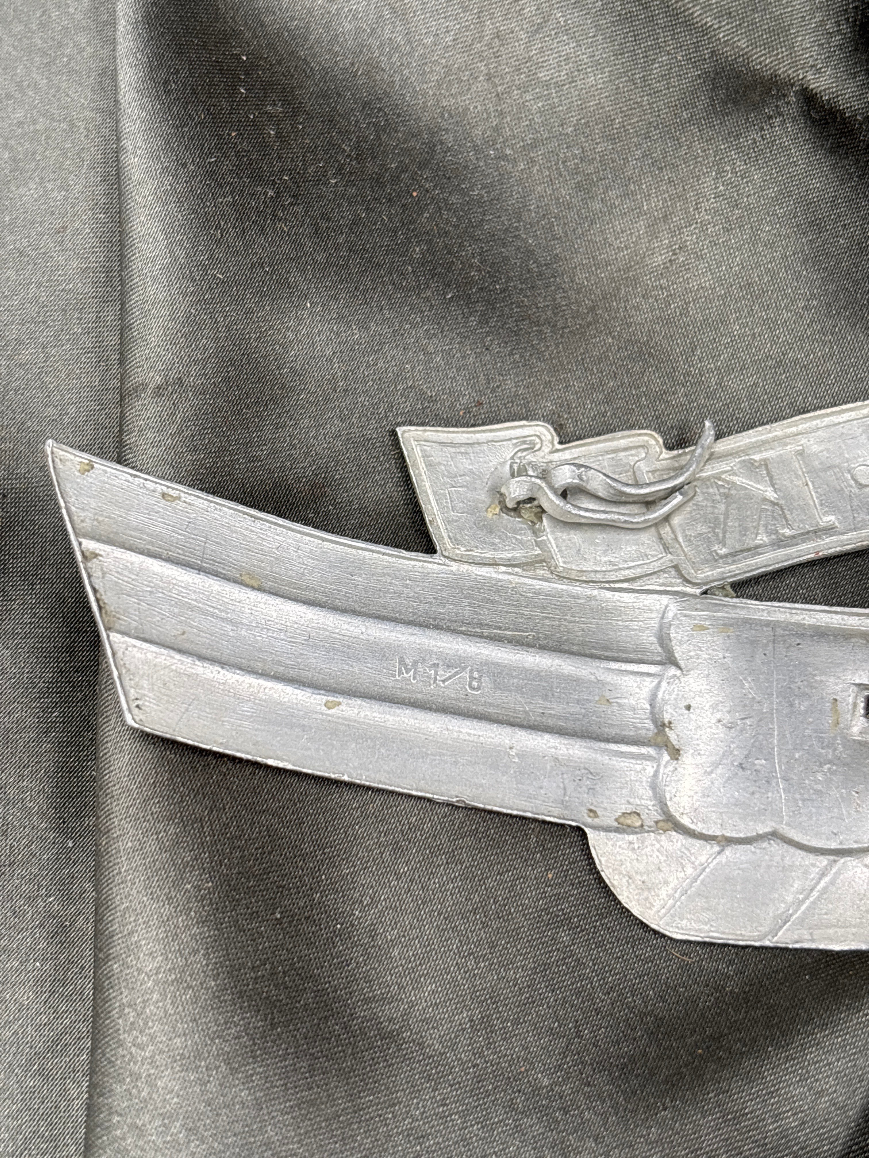 WWII GERMAN NSKK 2ND PATTERN CRASH HELMET PLATE — image 3