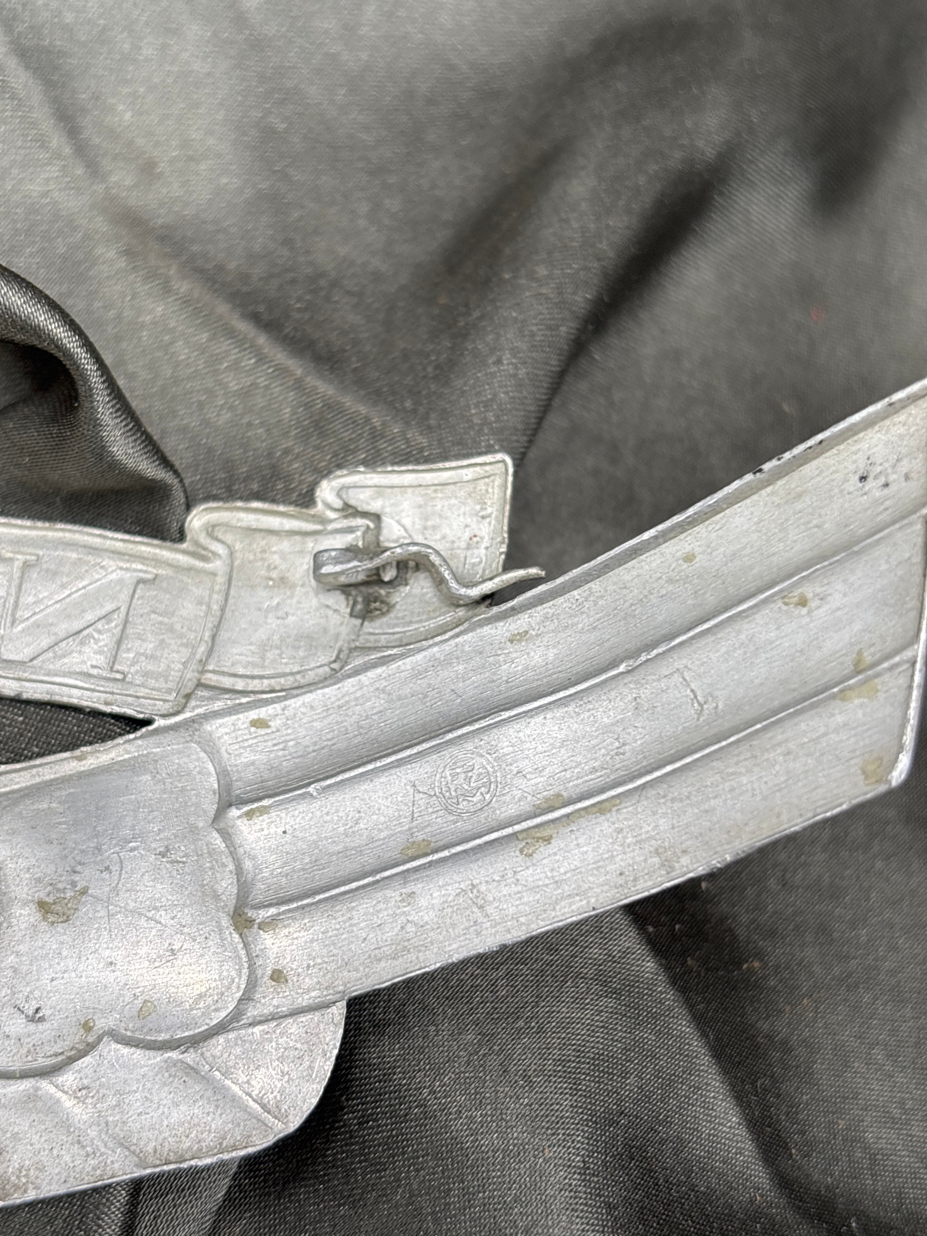 WWII GERMAN NSKK 2ND PATTERN CRASH HELMET PLATE — image 4