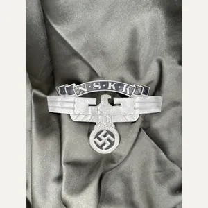 WWII GERMAN NSKK 2ND PATTERN CRASH HELMET PLATE