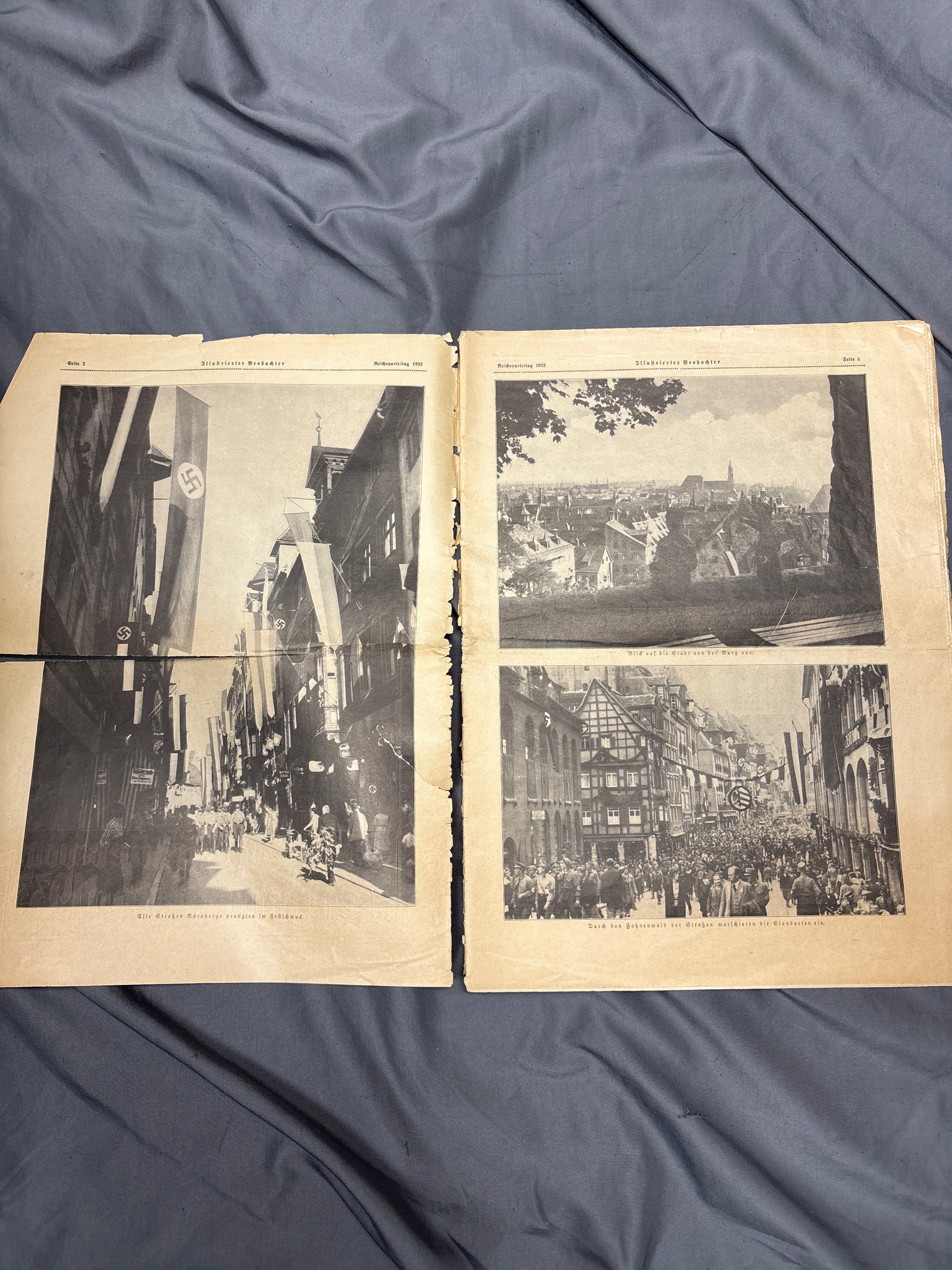 WWII German JB Illustrierter Beobachter 1933 Rally Special Edition — image 2