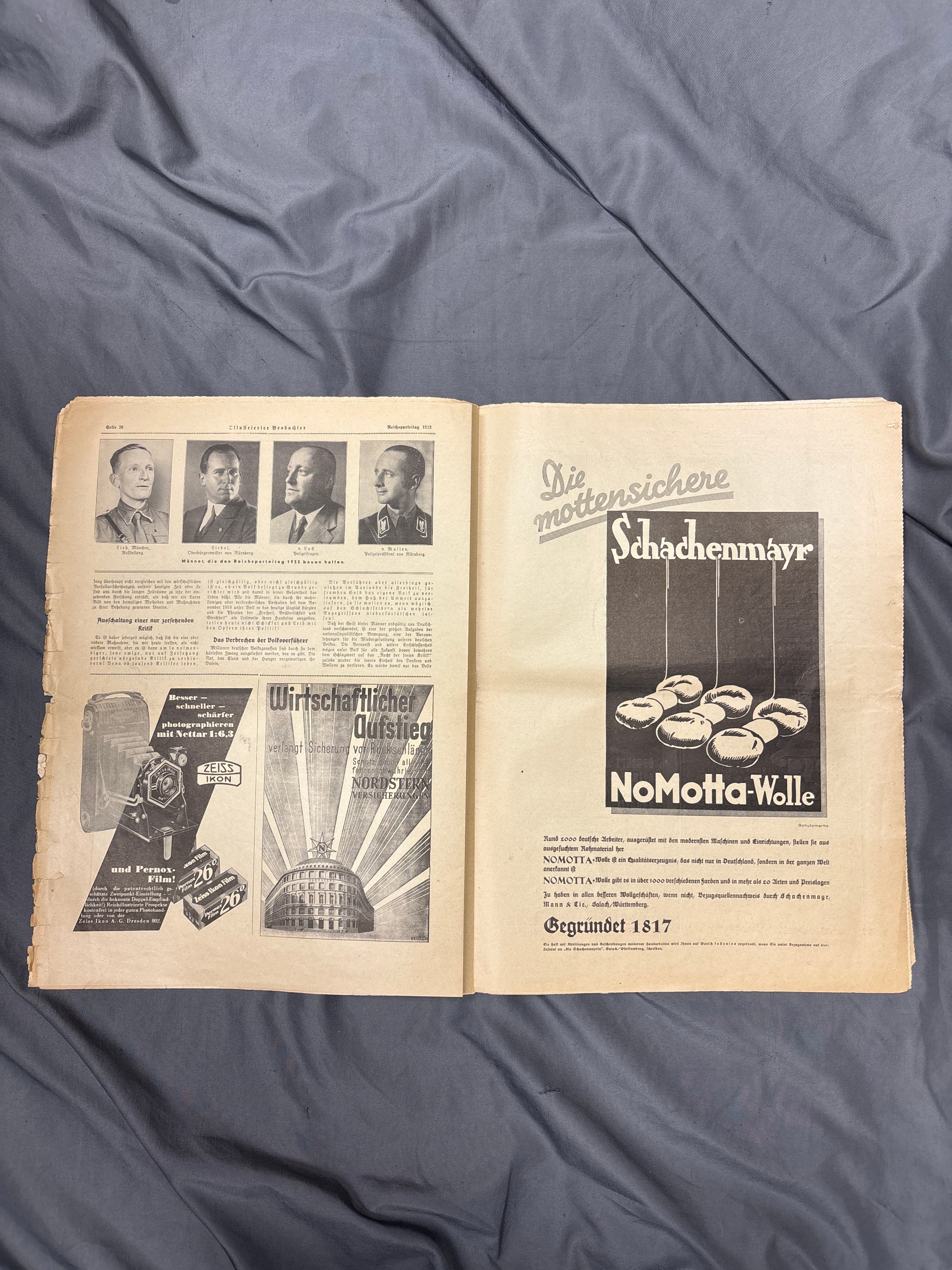 WWII German JB Illustrierter Beobachter 1933 Rally Special Edition — image 5