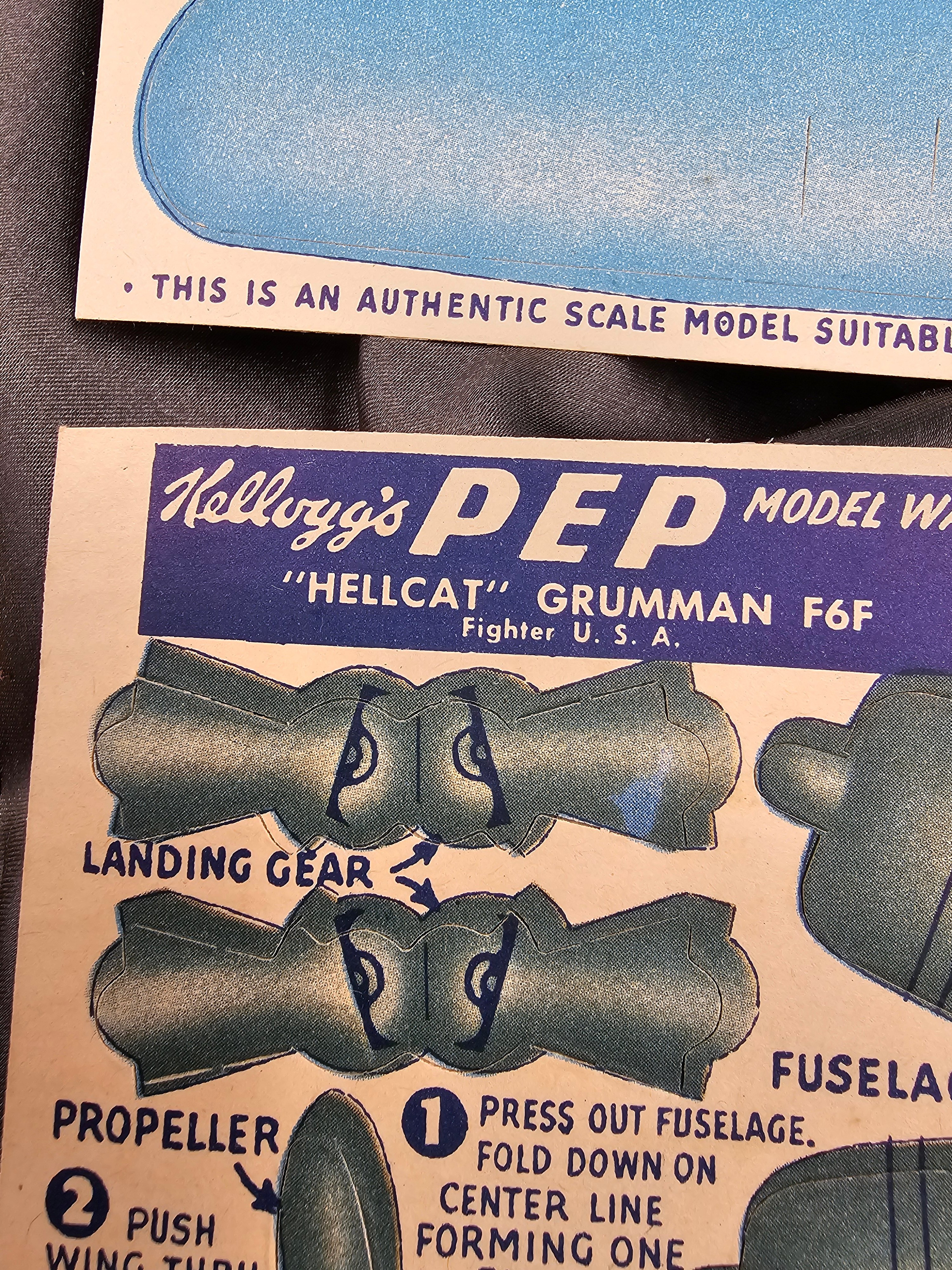 WWII KELLOGGS PEP CEREALS AIRPLANES (4) — image 2