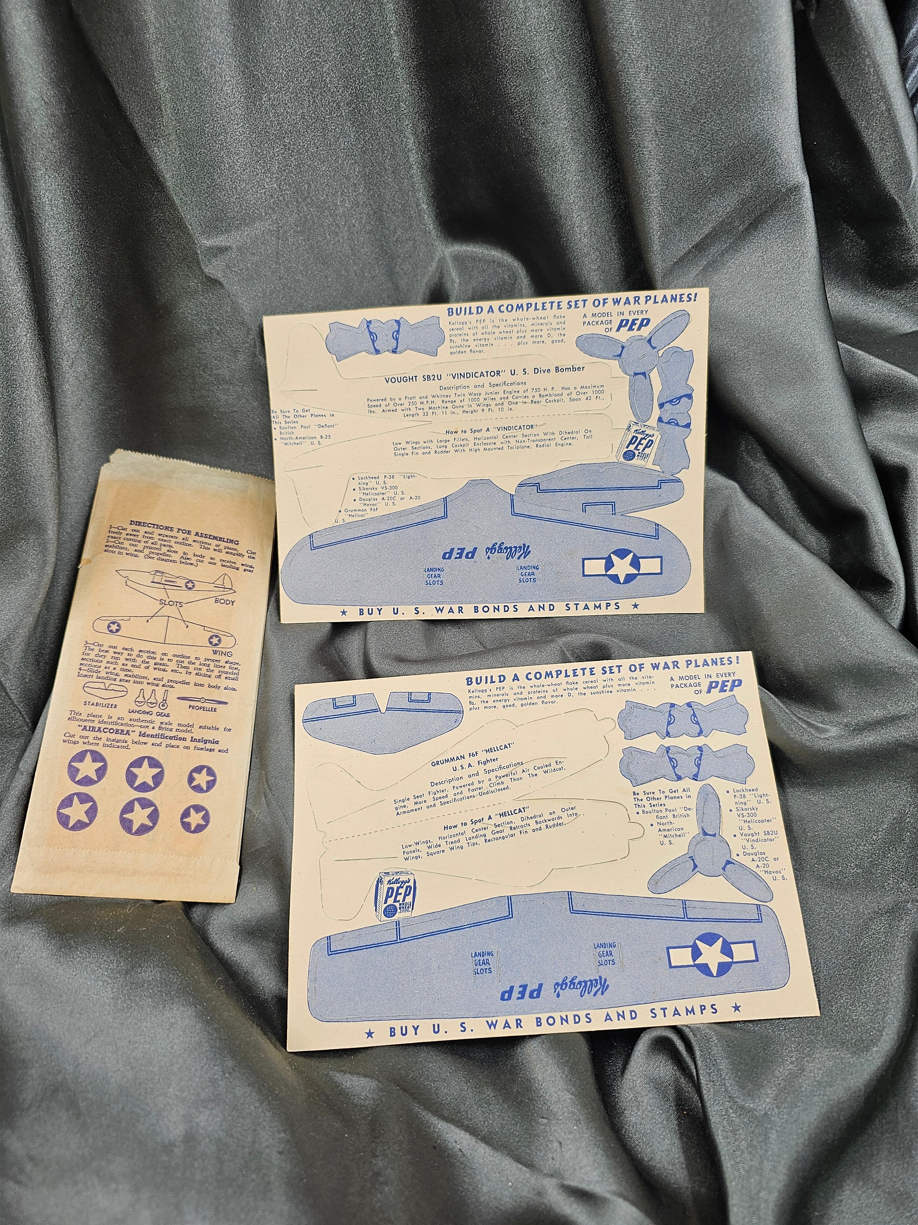 WWII KELLOGGS PEP CEREALS AIRPLANES (4) — image 5
