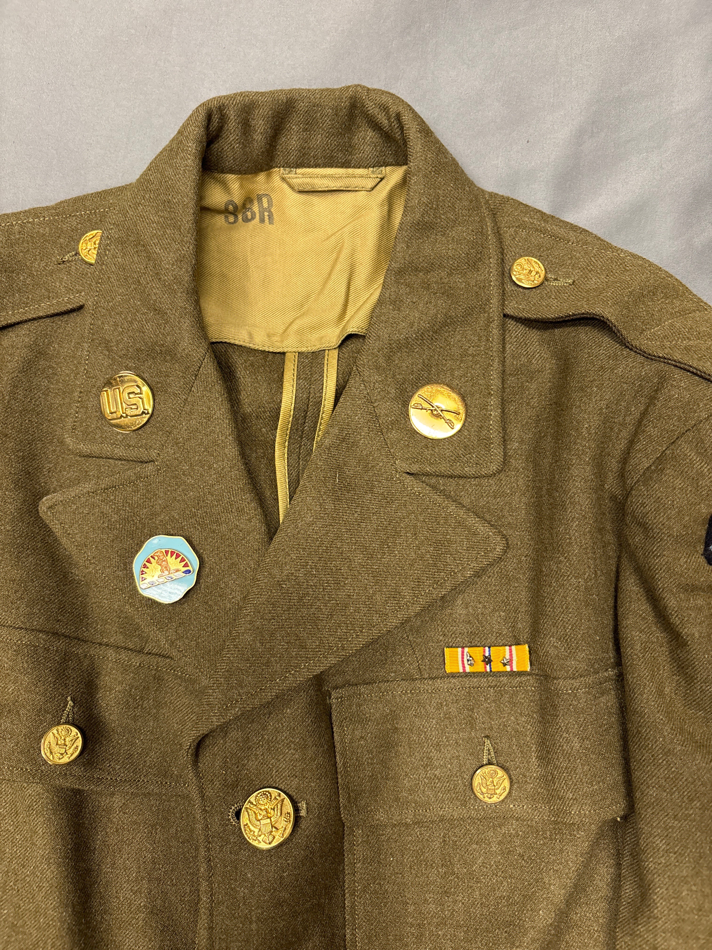 WWII US ARMY ENLISTED 41ST INFANTRY DIVISION CLASS A JACKET — image 3