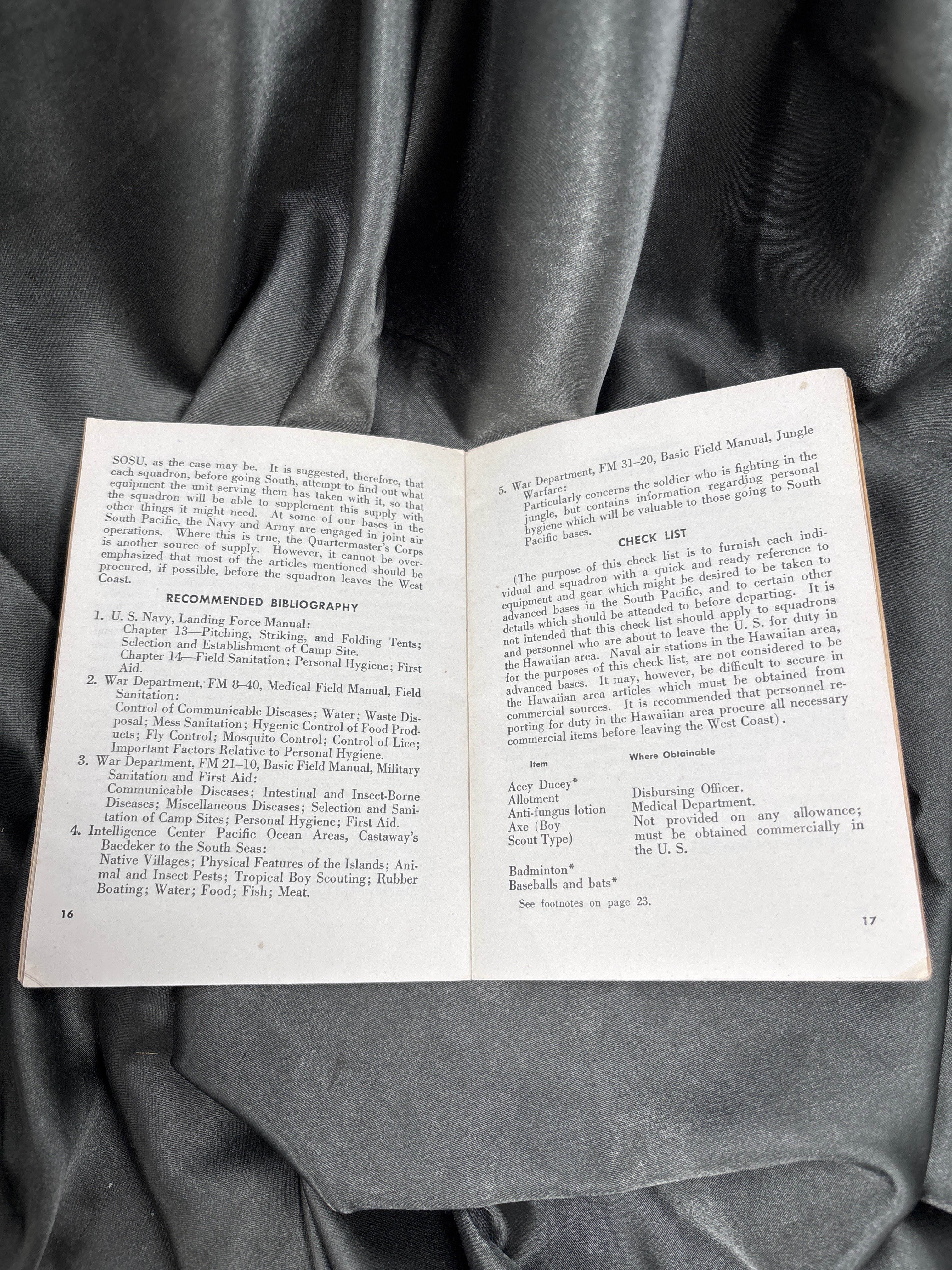 WWII SO YOU ARE GOING TO THE SOUTH PACIFIC BOOKLET — image 3