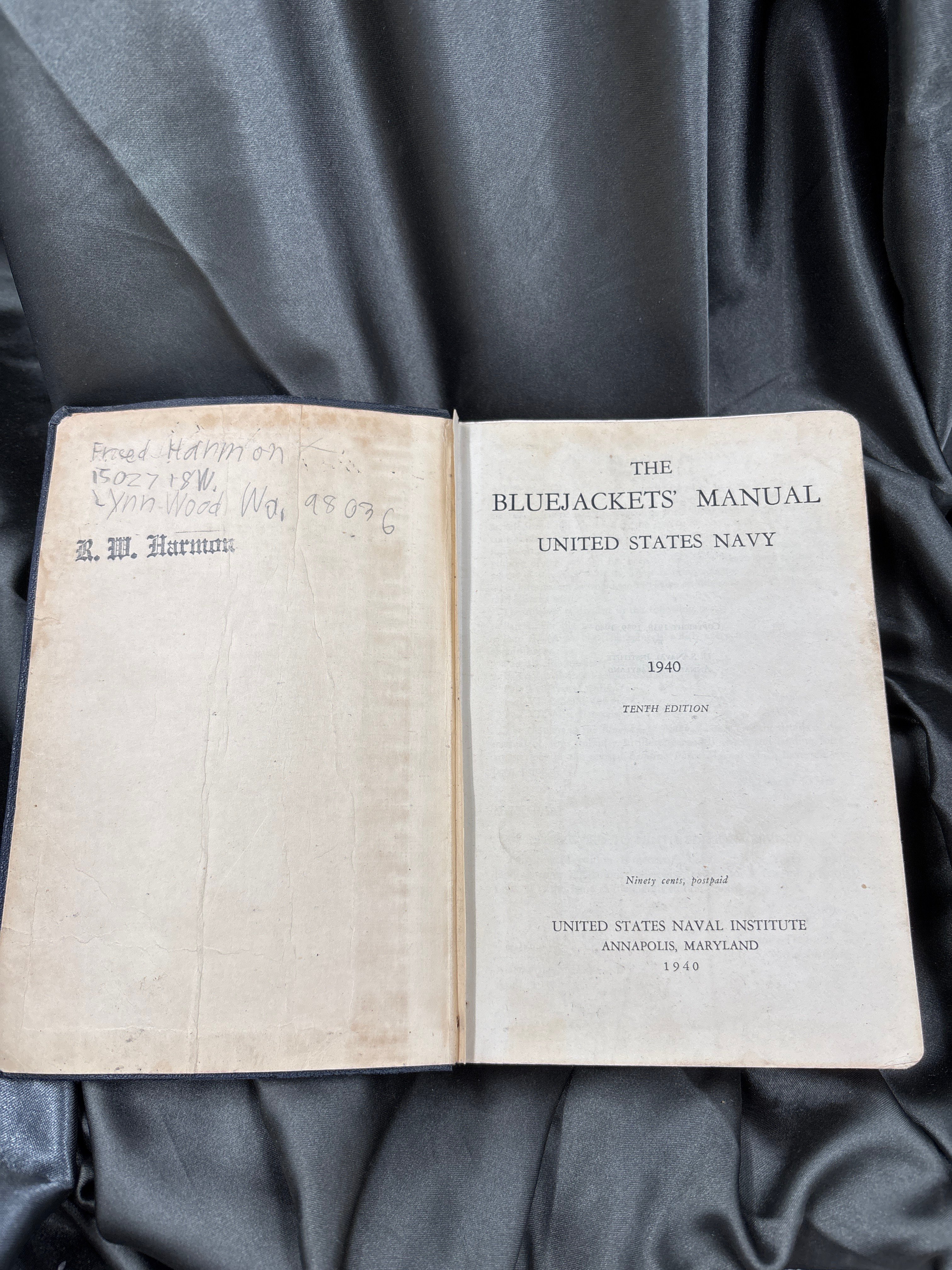 PRE-WWII US NAVY BLUE JACKET MANUAL — image 6