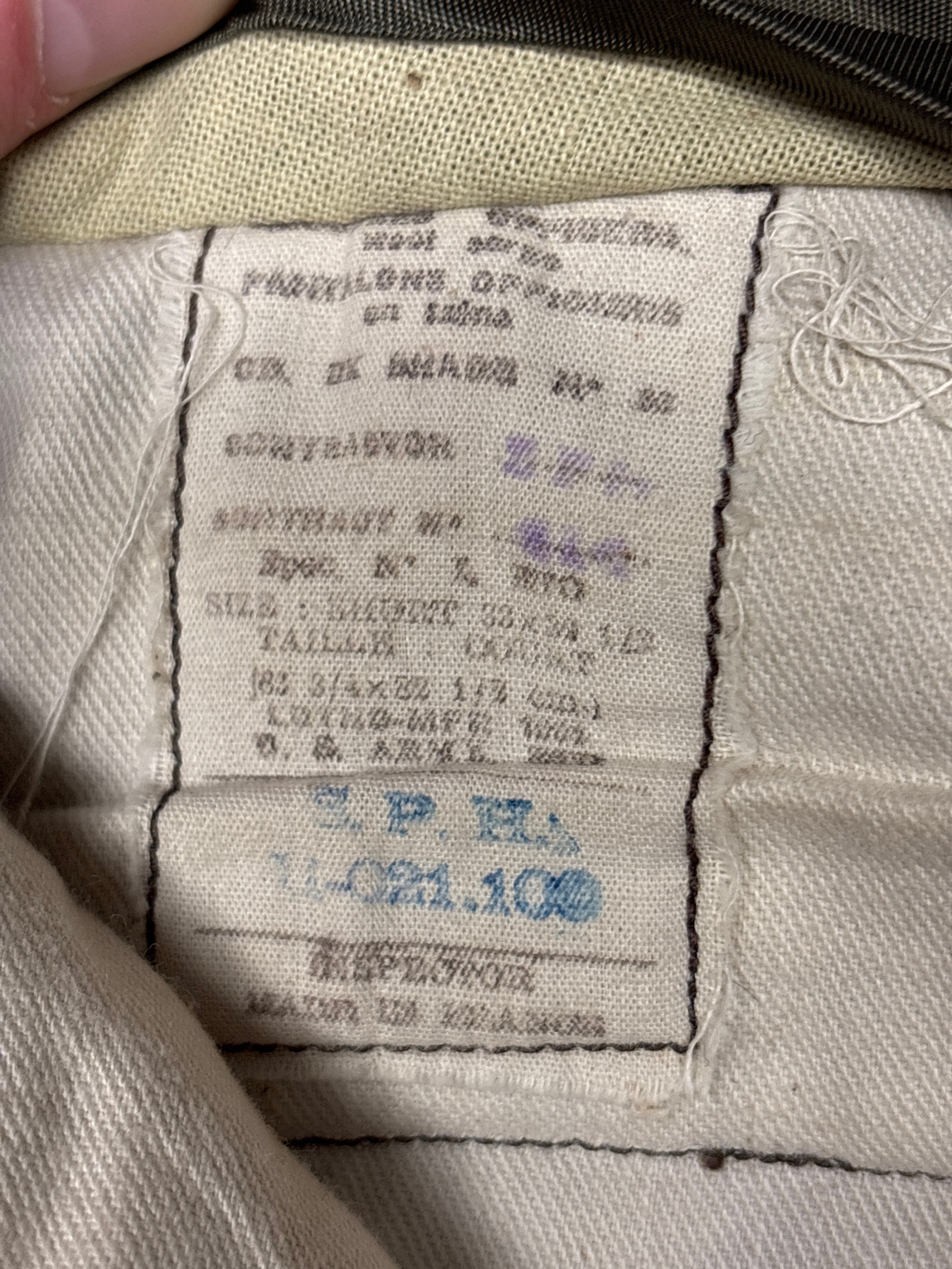 WWII US FRENCH MADE CLASS A WOOL TROUSERS 33x34 — image 4
