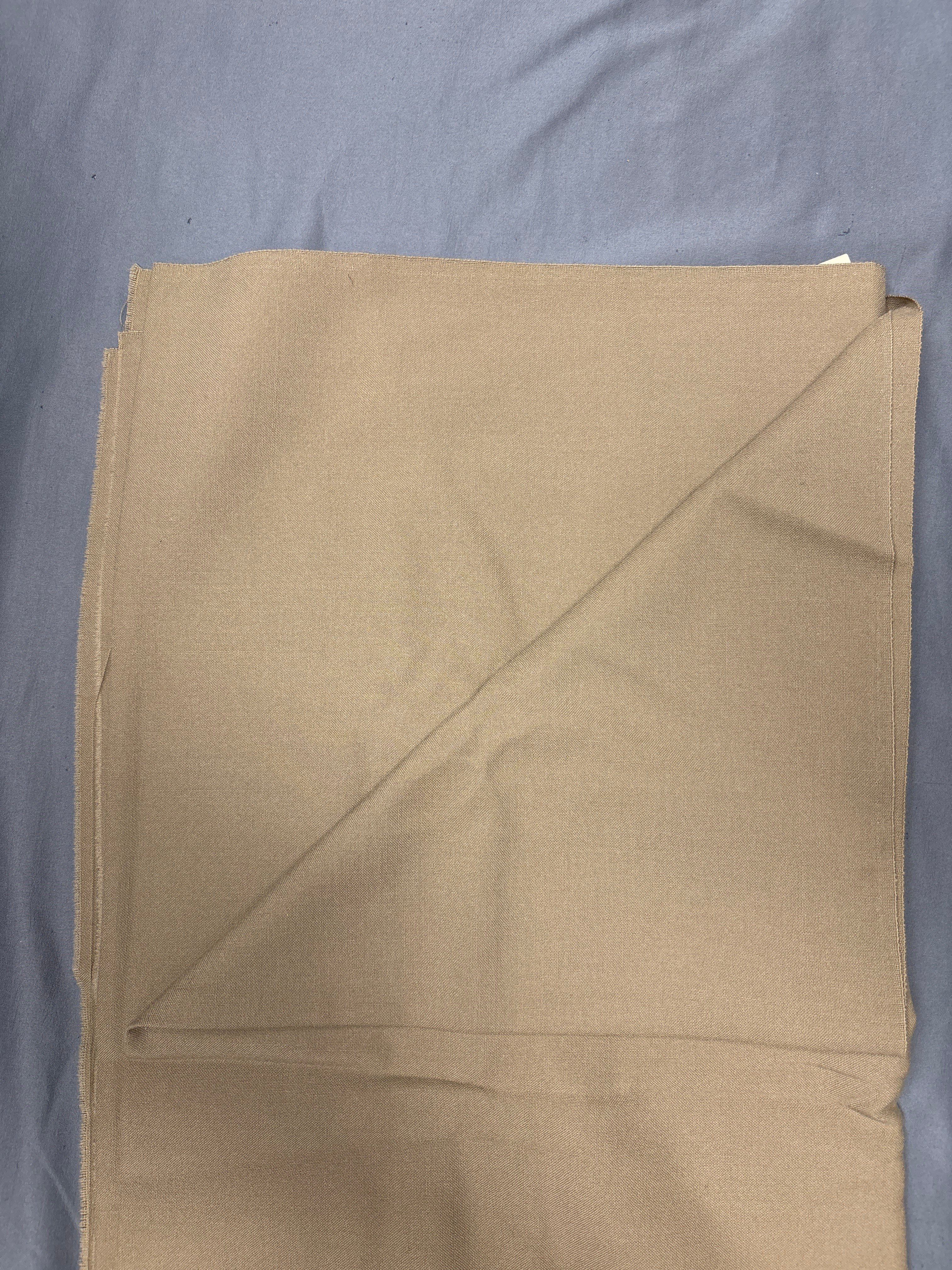 WWII ERA WOOL GABARDINE TEXTILE 59.5x58 — image 2