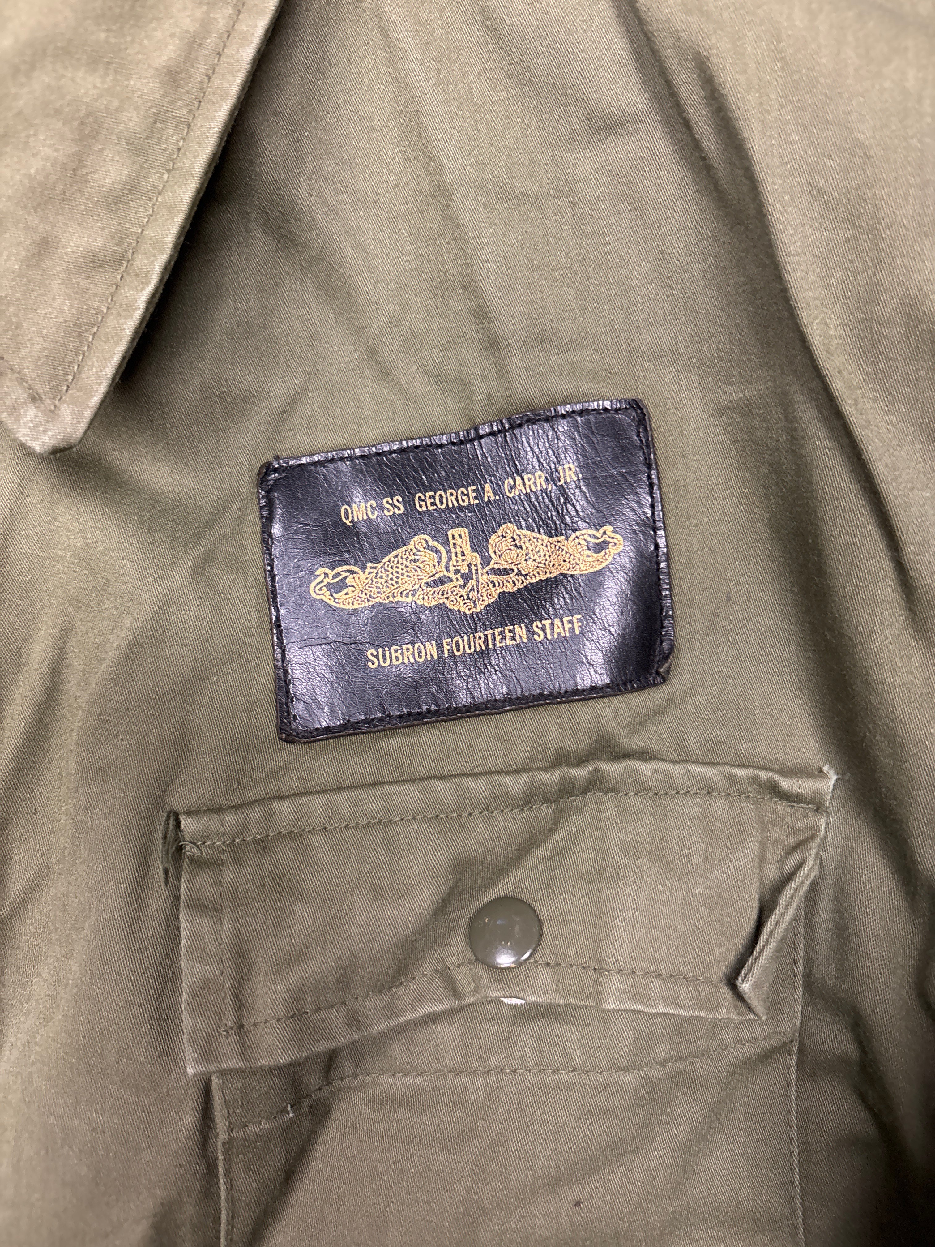 VIETNAM WAR ERA US NAVY A-2 DECK JACKET SIZE LARGE SUBRON 14 — image 2