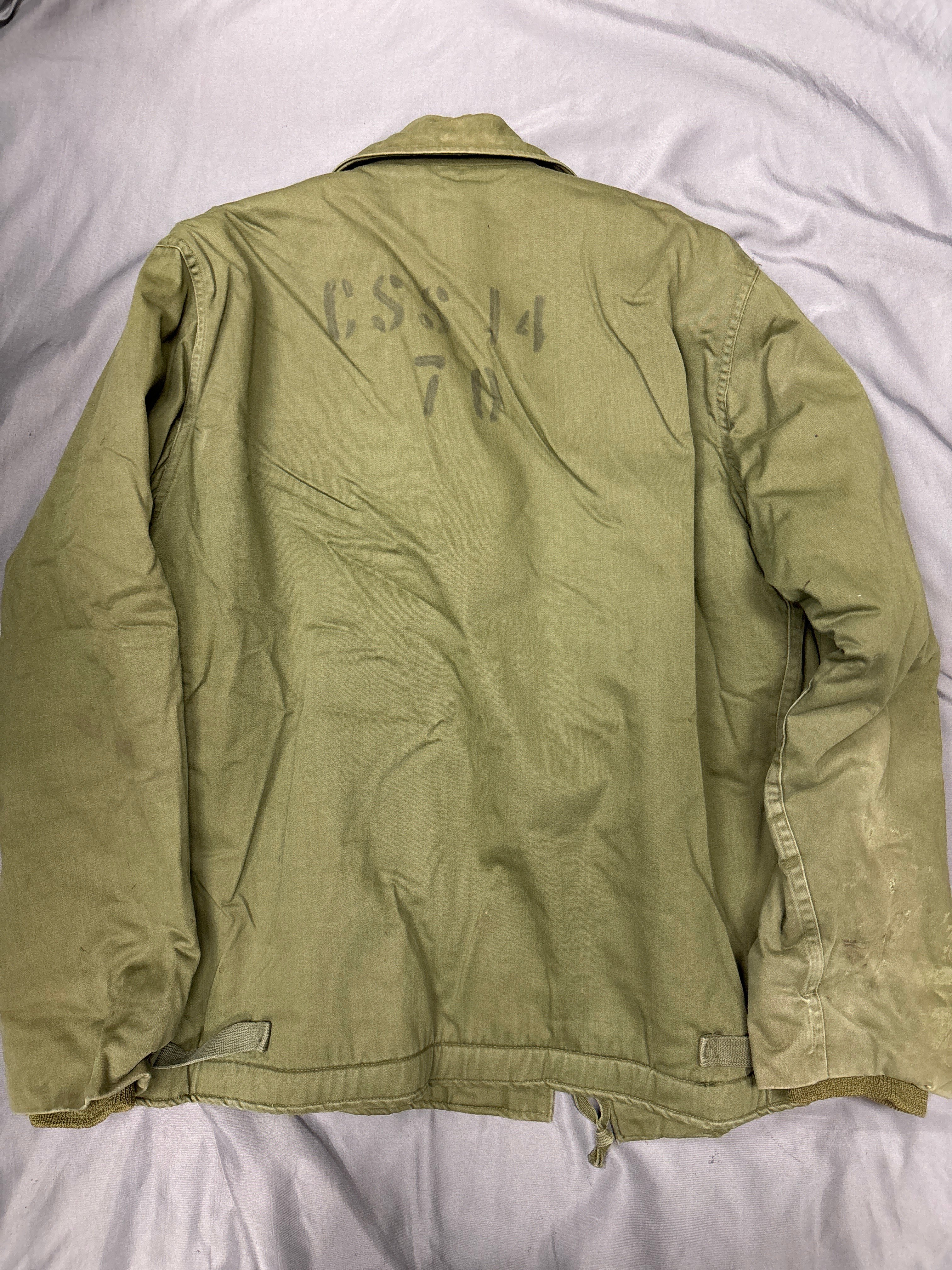 VIETNAM WAR ERA US NAVY A-2 DECK JACKET SIZE LARGE SUBRON 14 — image 6