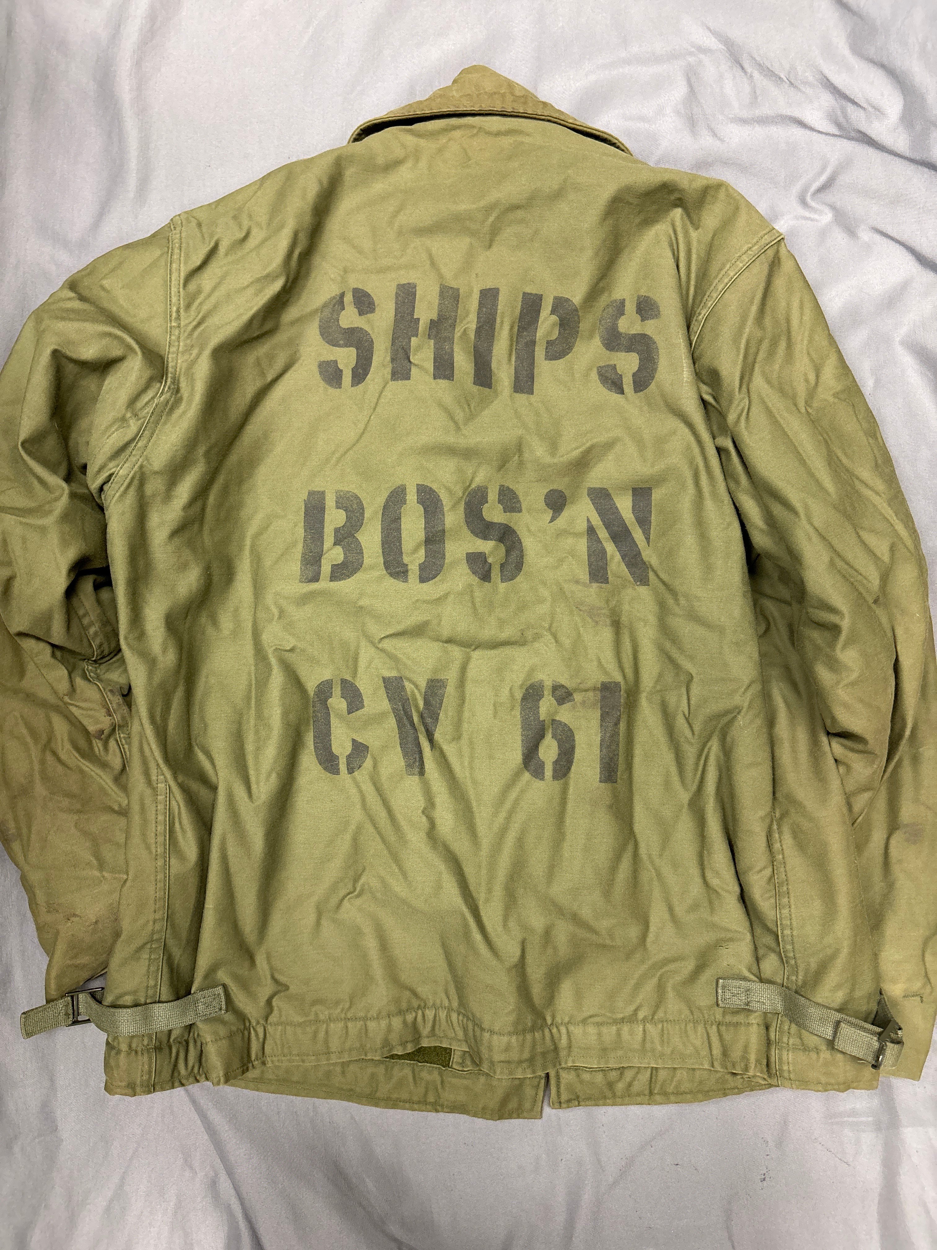 1970s US NAVY A-2 DECK JACKET USS RANGER SIZE LARGE — image 5
