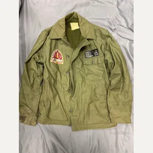 1970s US NAVY A-2 DECK JACKET USS RANGER SIZE LARGE