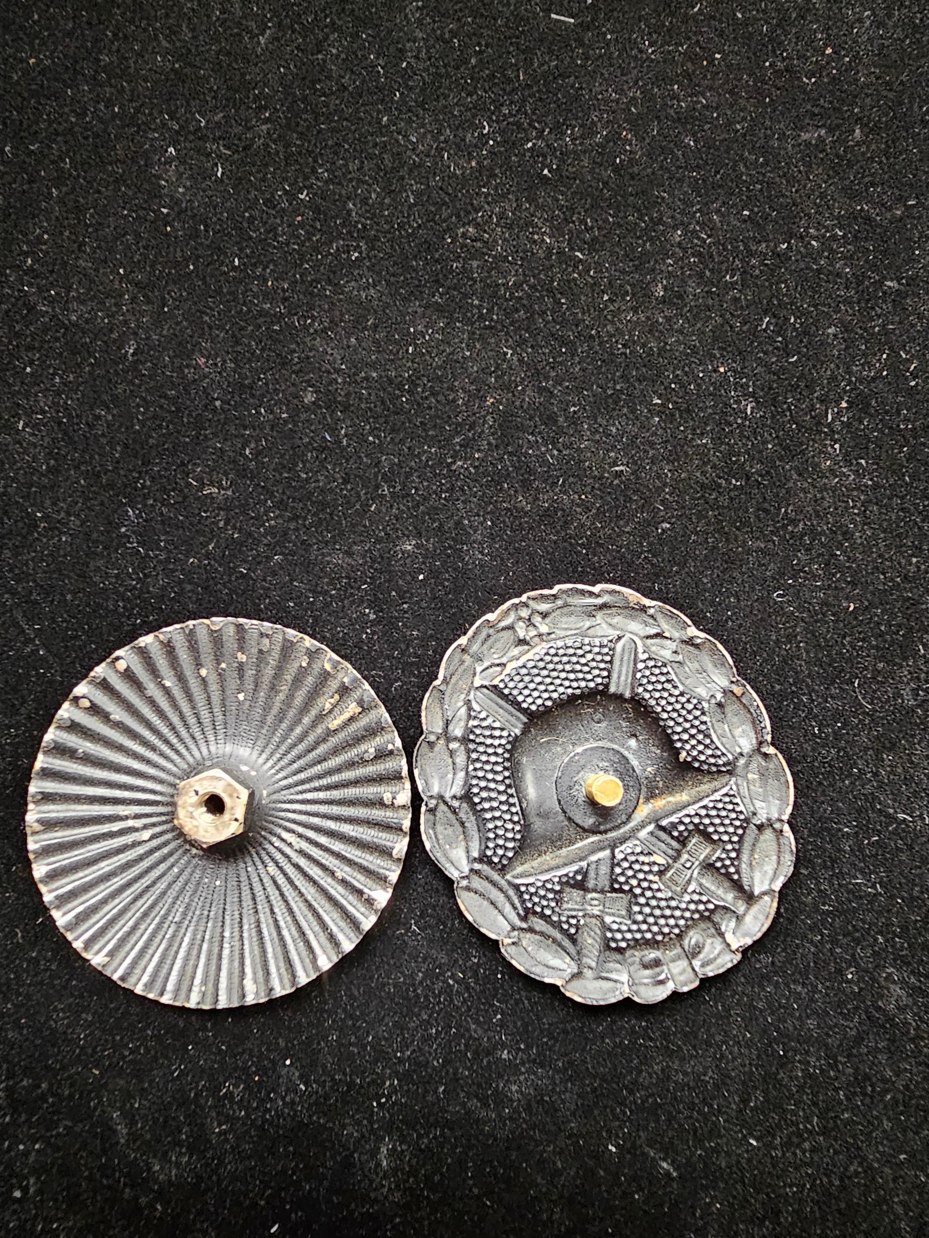 WWI GERMAN MODIFIED BLACK WOUND BADGE — image 3