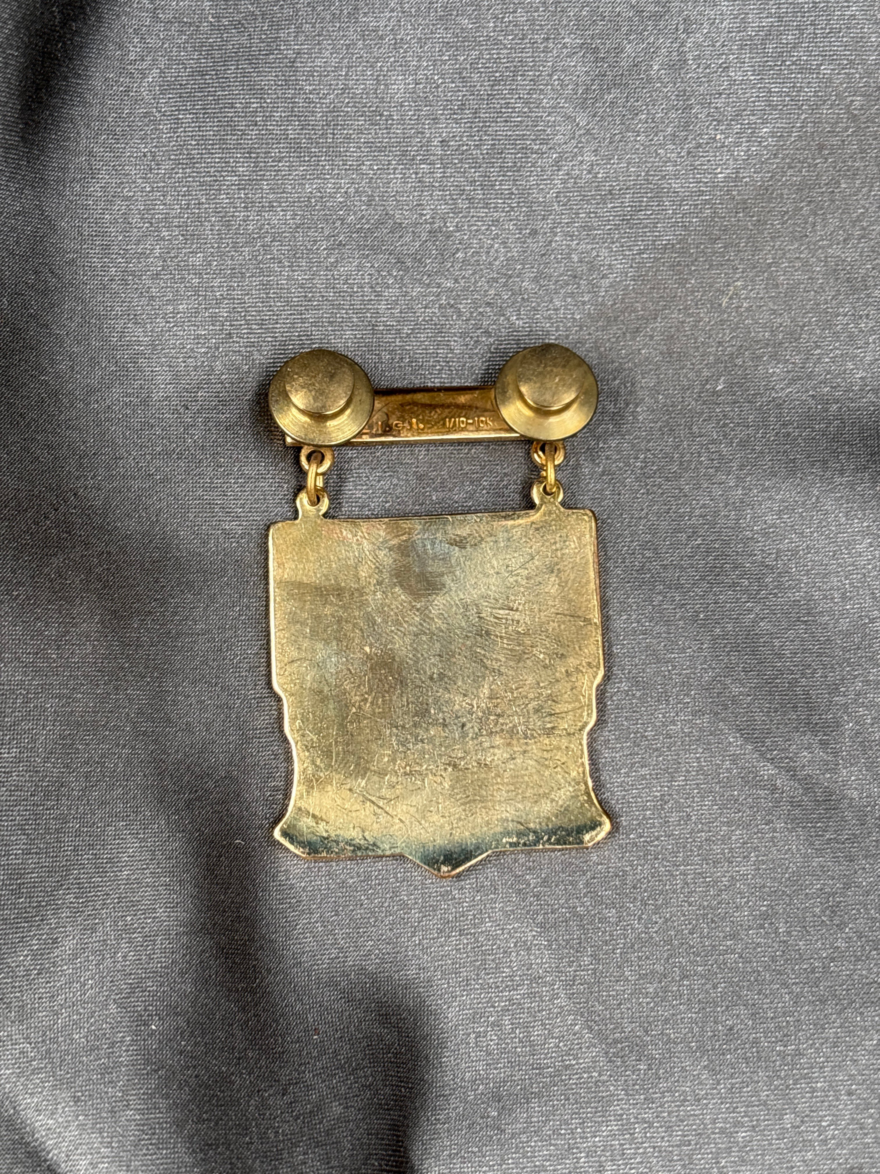 VIETNAM MARINE CORPS SHOOTING AWARD SMITH TROPHY 10K GOLD — image 2