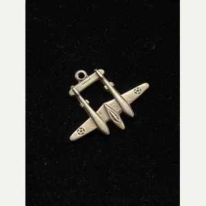 WWII SMALL SWEETHEART CHARM BRACELET P-38