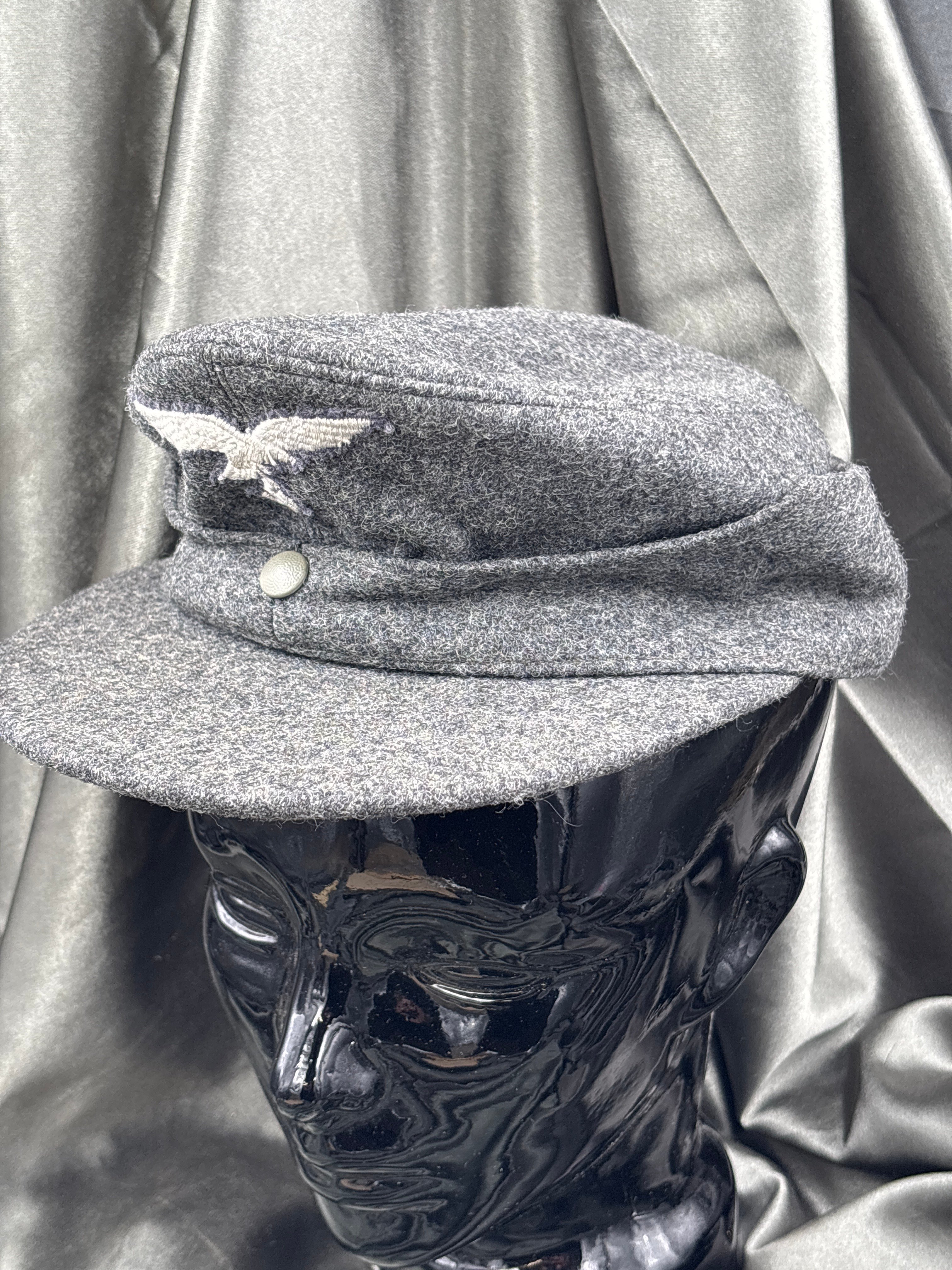 WWII GERMAN LUFTWAFFE M43 FLAKHELFEREN FIELD CAP — image 2