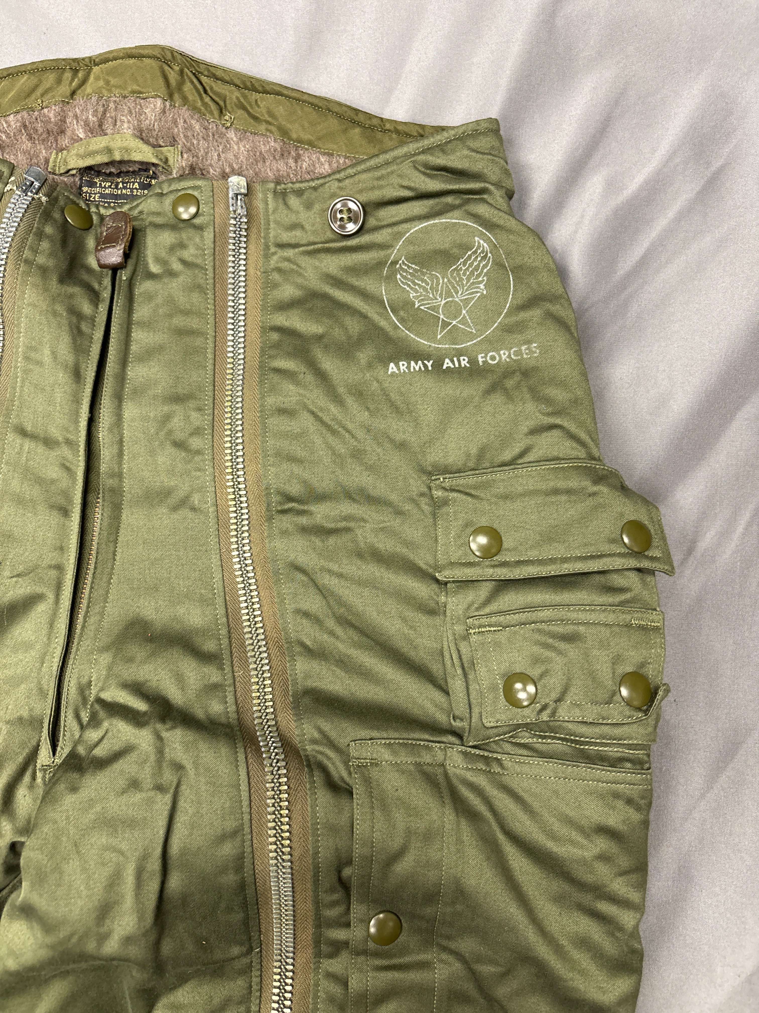 WWII US AIR CORPS A-11A FLIGHT TROUSERS SIZE 30 — image 3