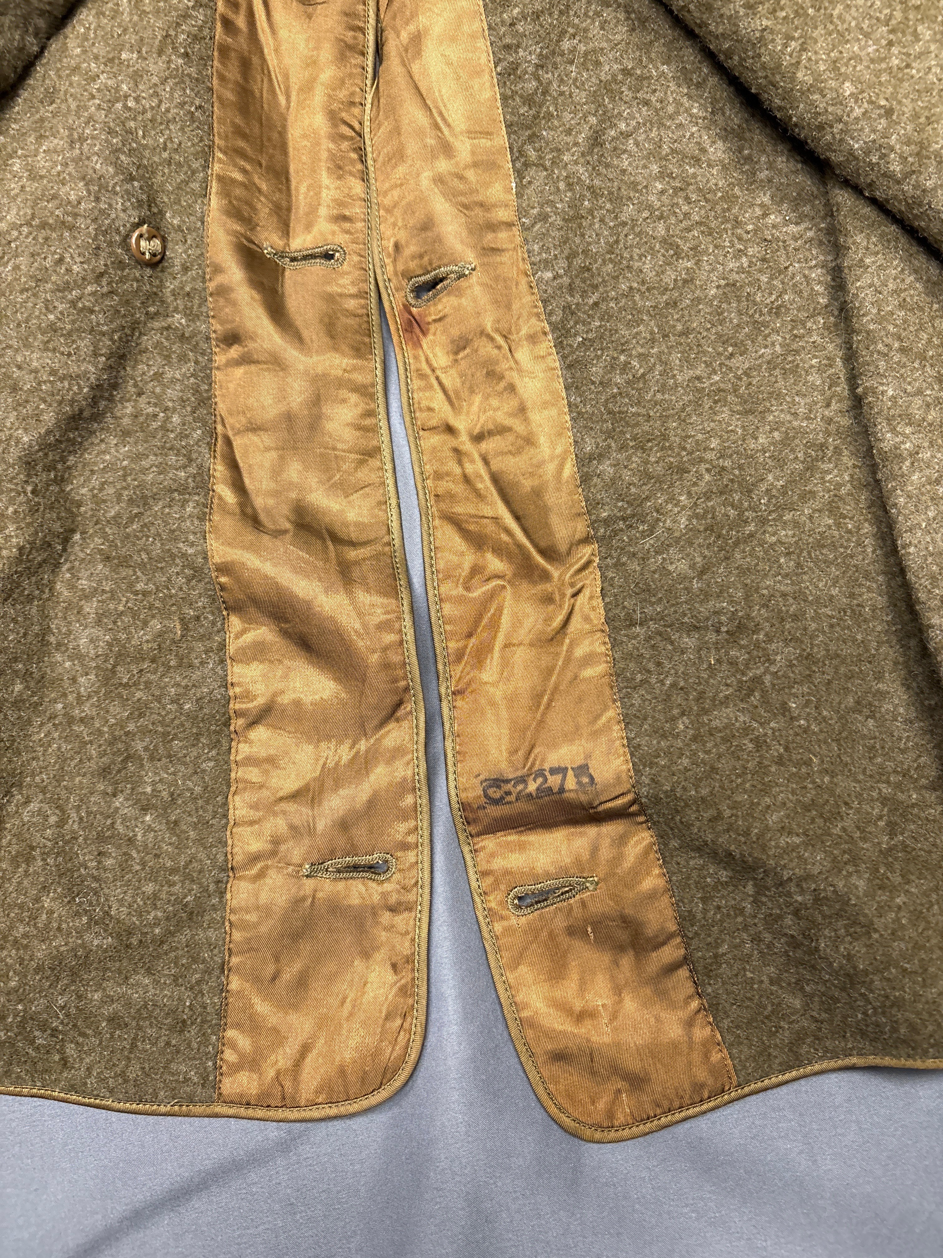 WWII WOMEN ARMY CORPS WOOL OVERCOAT LINER SIZE 16 — image 4