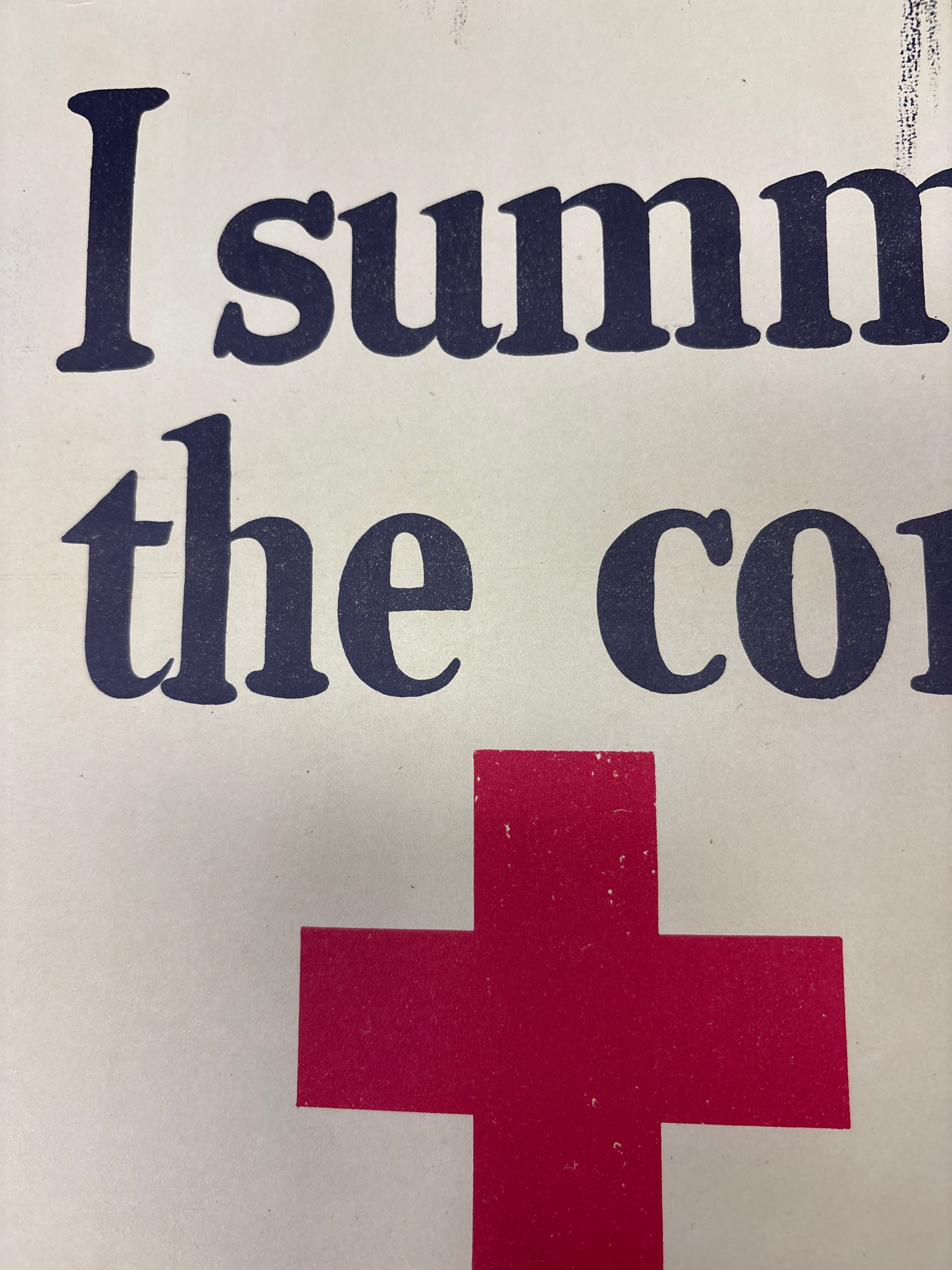 WWI RED CROSS POSTER — image 3
