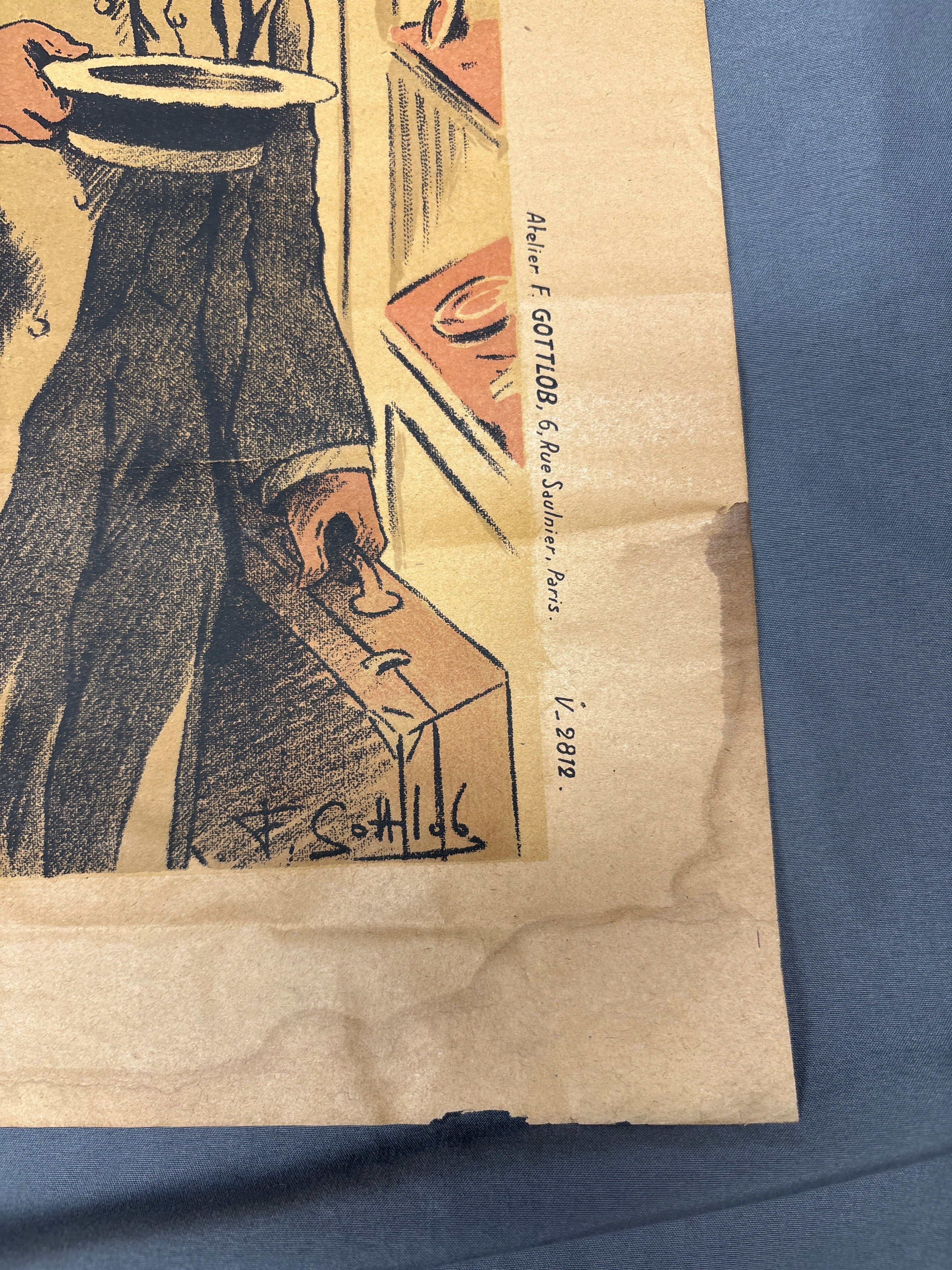 WWI ANTI GERMAN PROPAGANDA POSTER — image 2