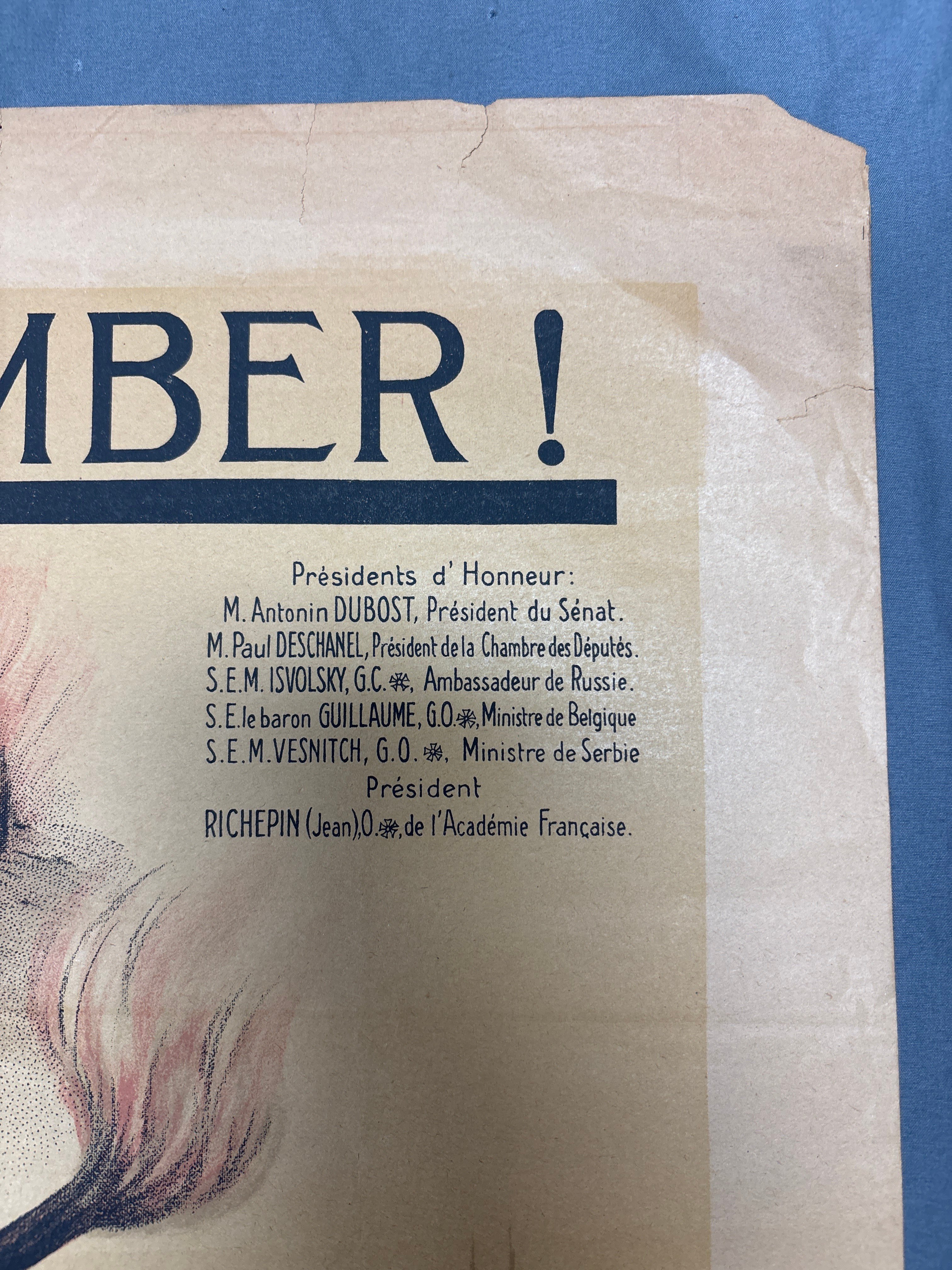 WWI ANTI GERMAN PROPAGANDA POSTER — image 4