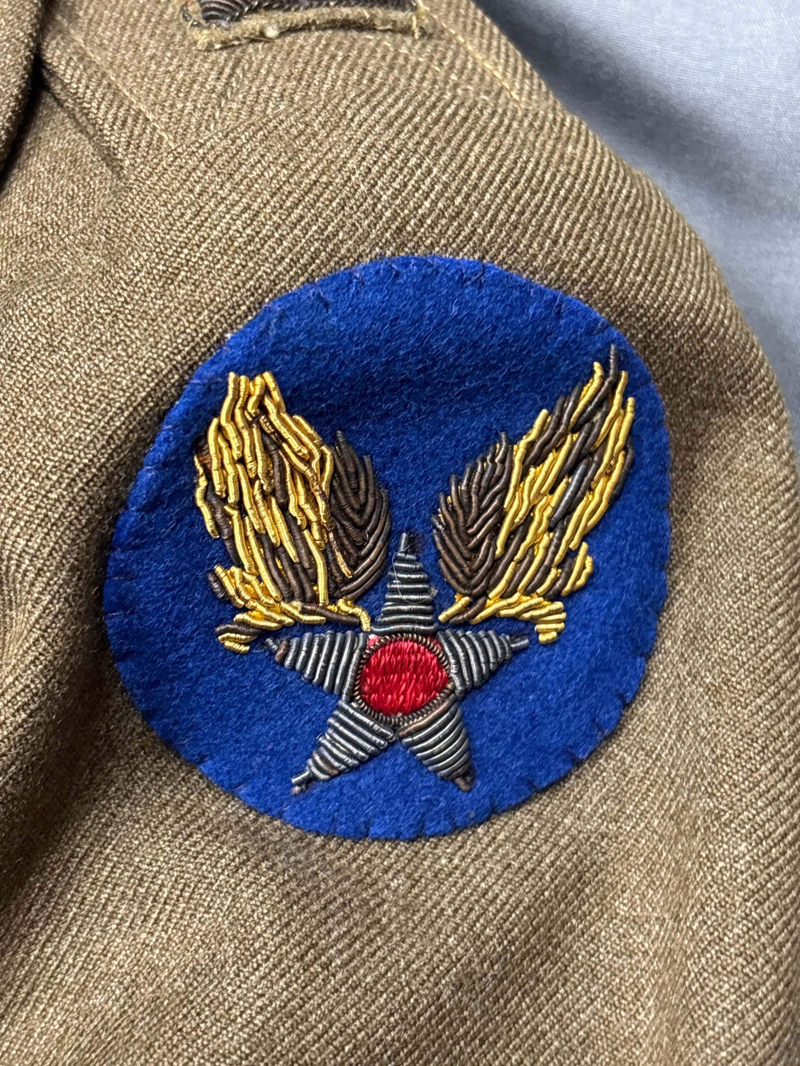 WWII US FLIGHT NURSE BRITISH MADE ETO JACKET WITH BULLION — image 2