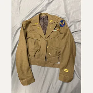 WWII US FLIGHT NURSE BRITISH MADE ETO JACKET WITH BULLION