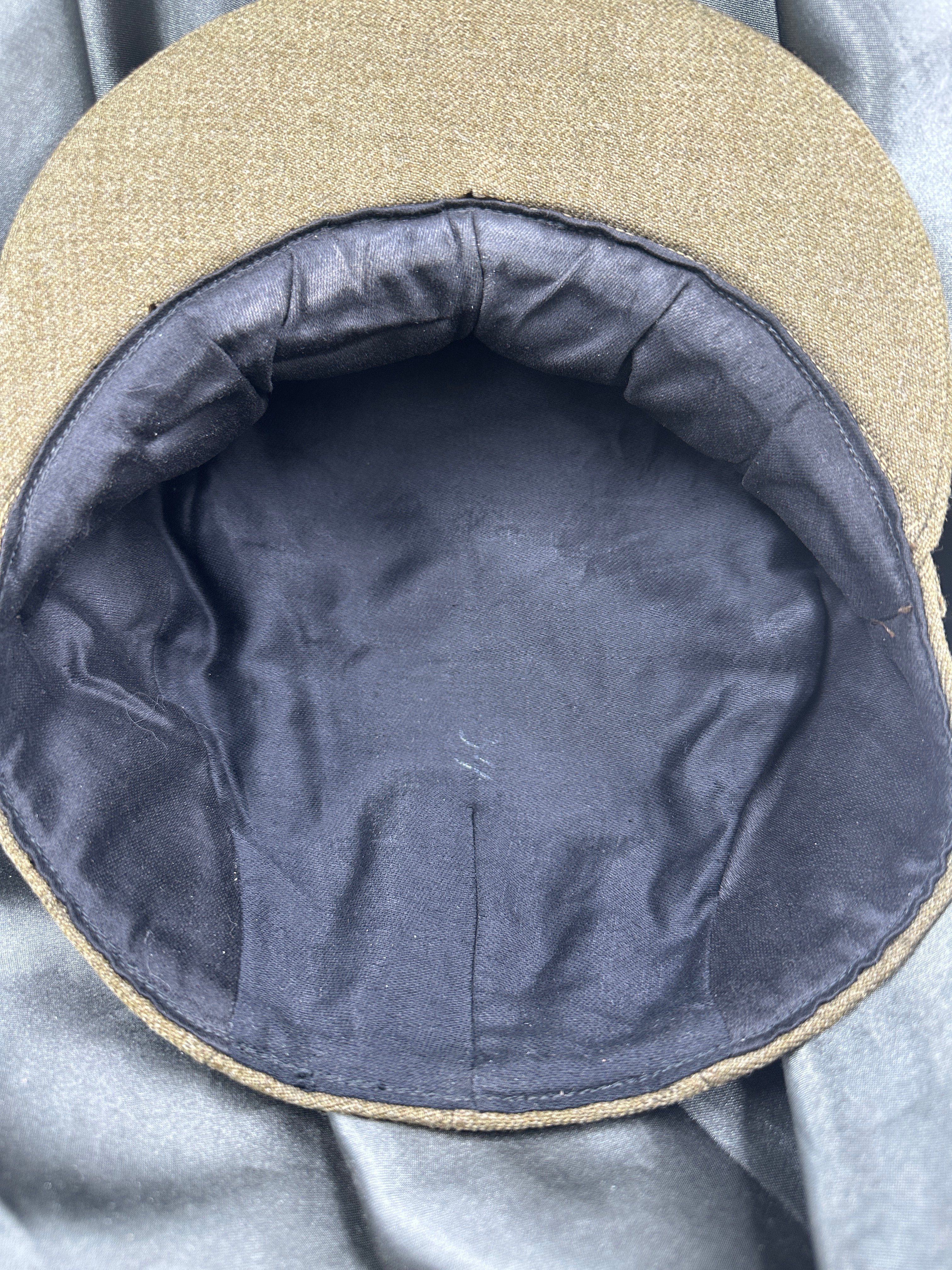 WWII US WOMEN ARMY NURSE BRITISH MADE VISOR CAP — image 6