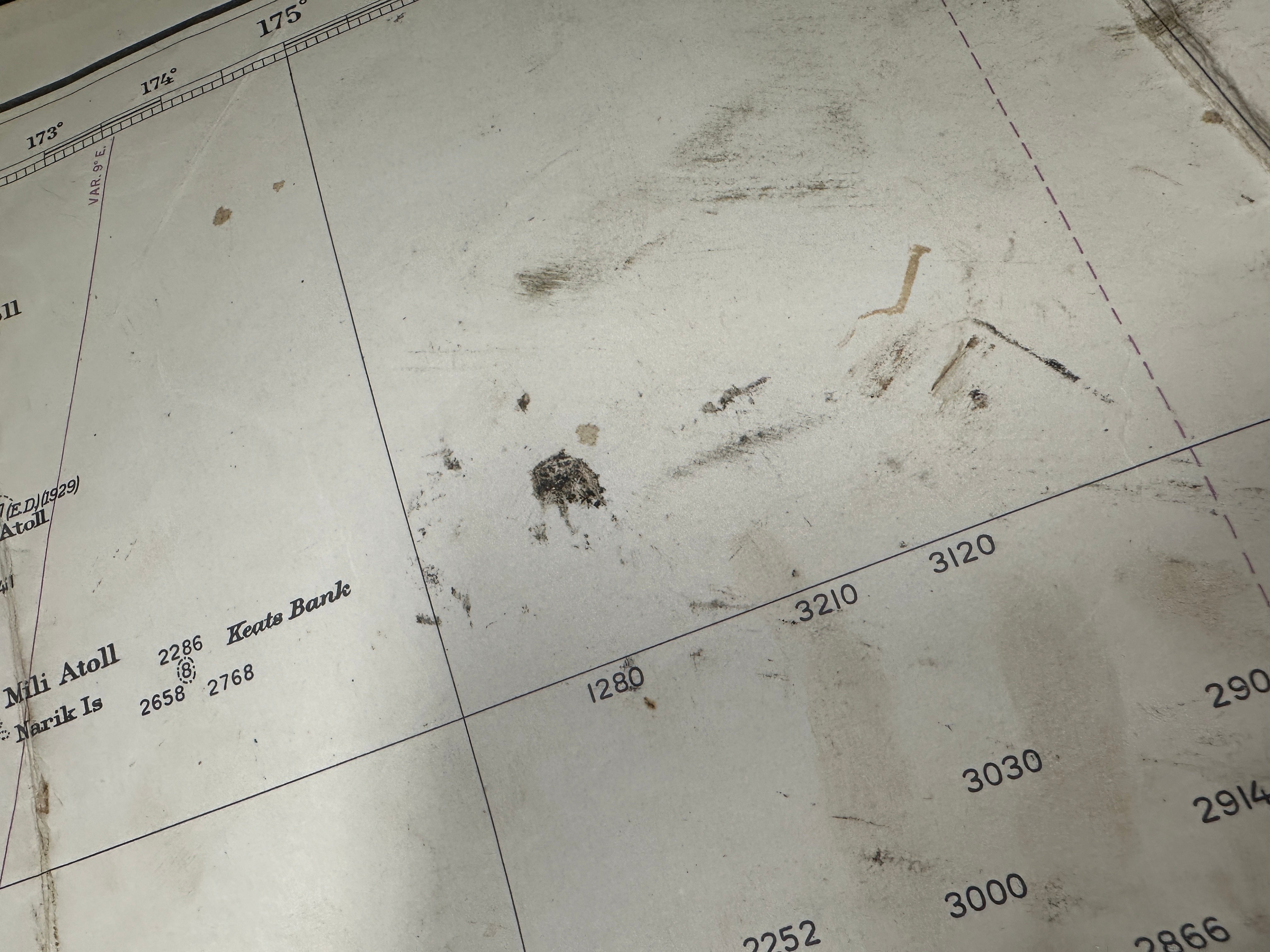 WWII US NAVY MAP - 1943 SAMOA ISLANDS TO NEW GUINEA — image 5