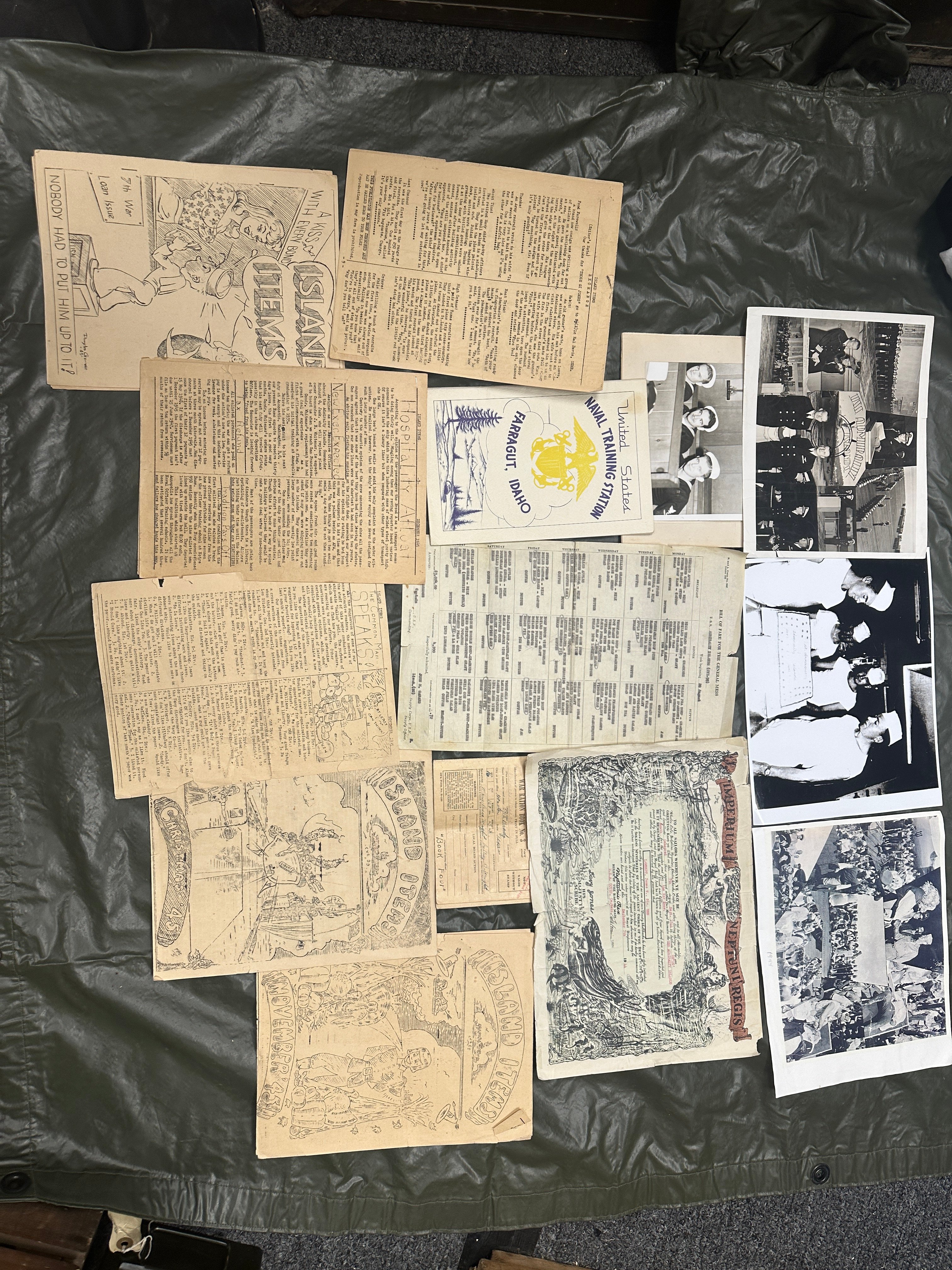 WWII US ADMIRALTY ISLANDS NAVY COOK GROUPING — image 5