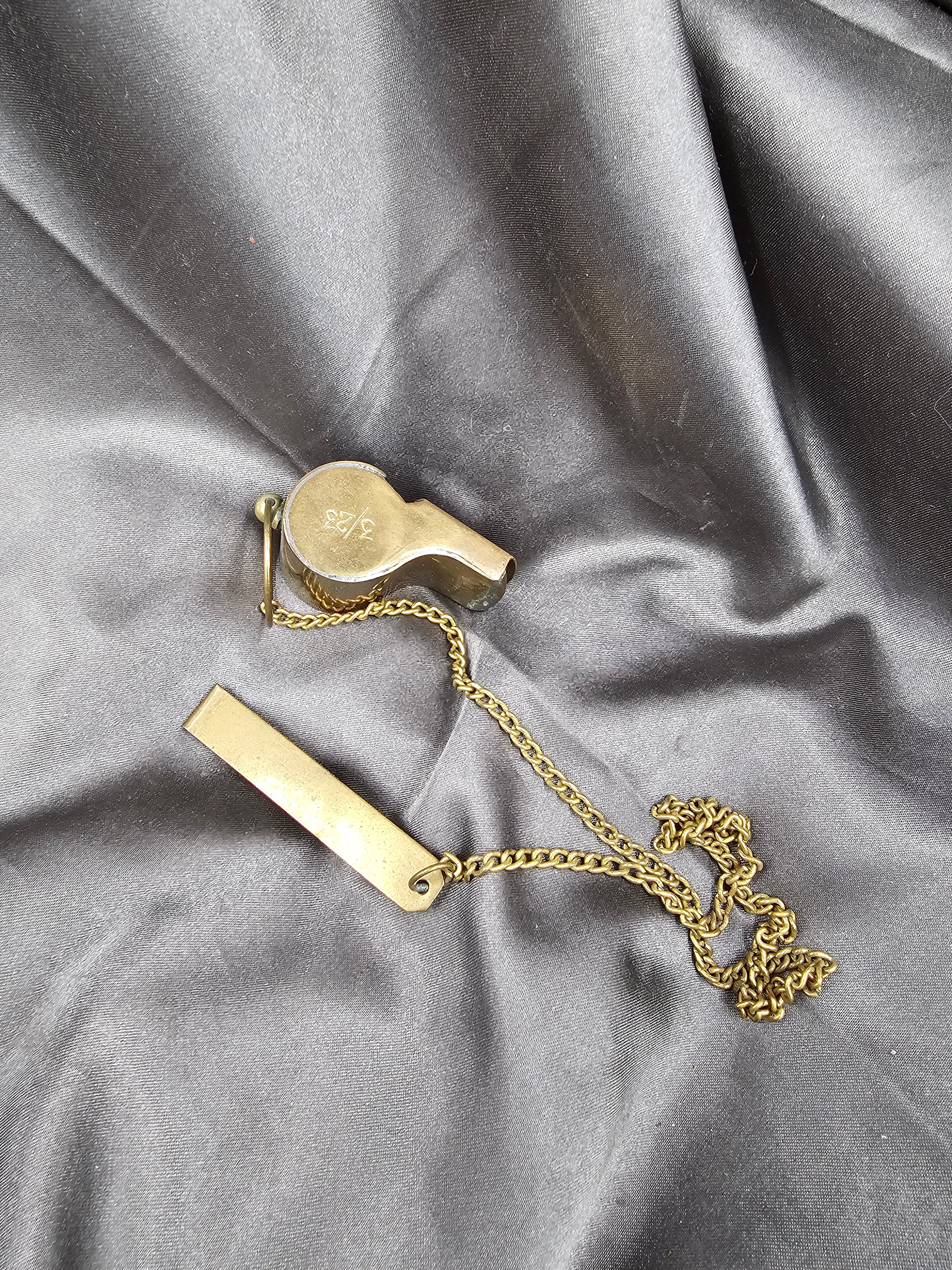 ARMY FIRST SERGEANT BRASS WHISTLE — image 2