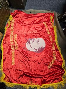LARGE LENIN SOVIET BANNER