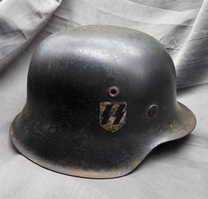Waffen SS M42 Single Decal Helmet