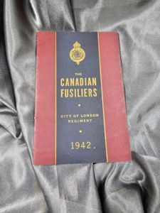 WWII CANADIAN FUSILIERS HISTORY BOOKLET