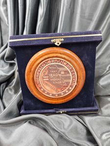 IRAQI FREEDOM COMMEMORATIVE PLAQUE