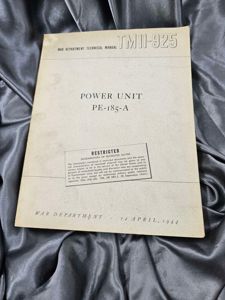 WWII POWER UNIT MANUAL