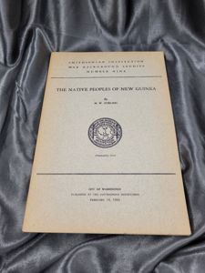 WWII ERA SMITHSONIAN PEOPLES OF NEW GUINEA MANUAL