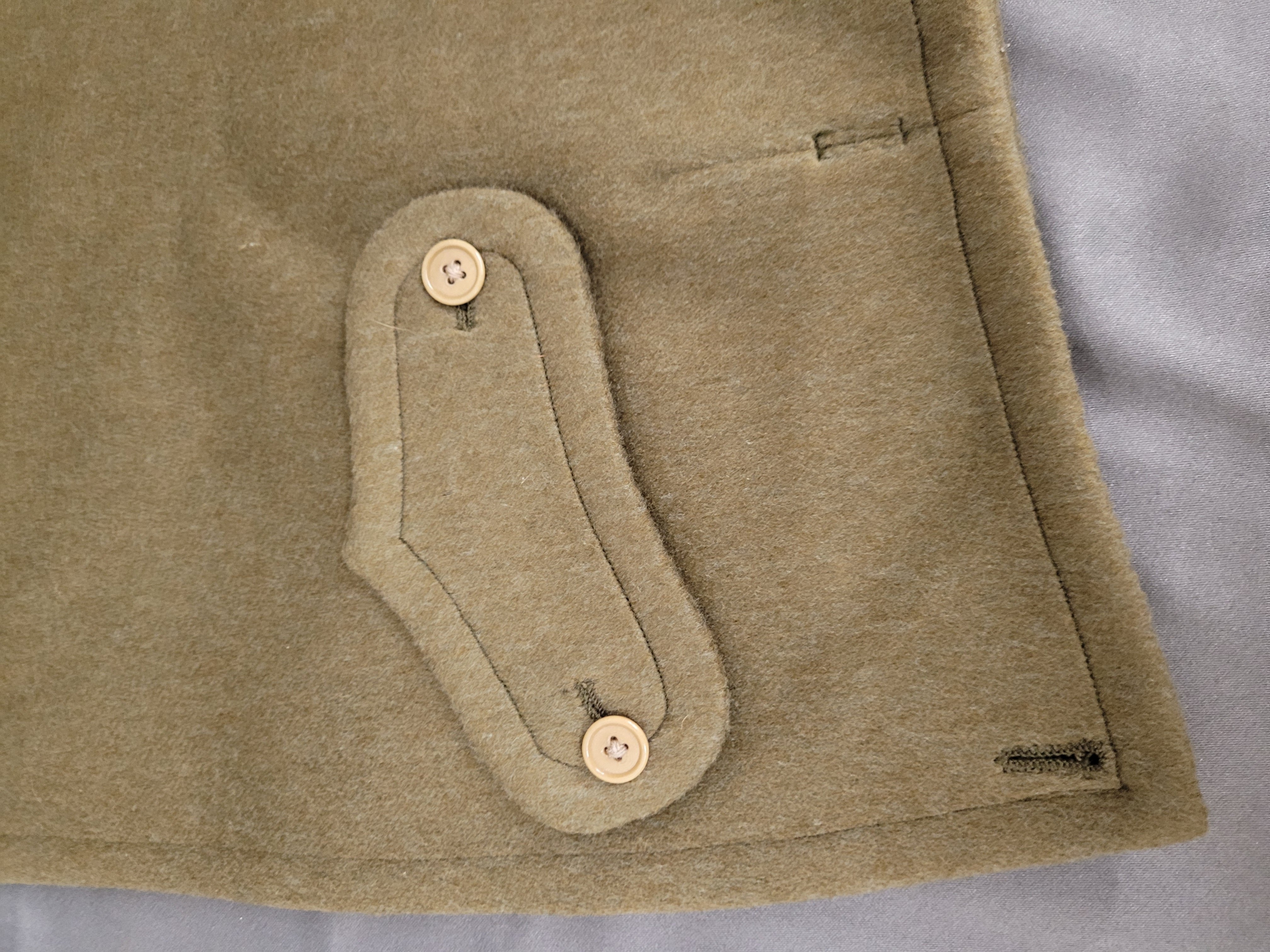 WWII JAPANESE HOOD FOR VISOR CAP - GREAT COAT — image 2