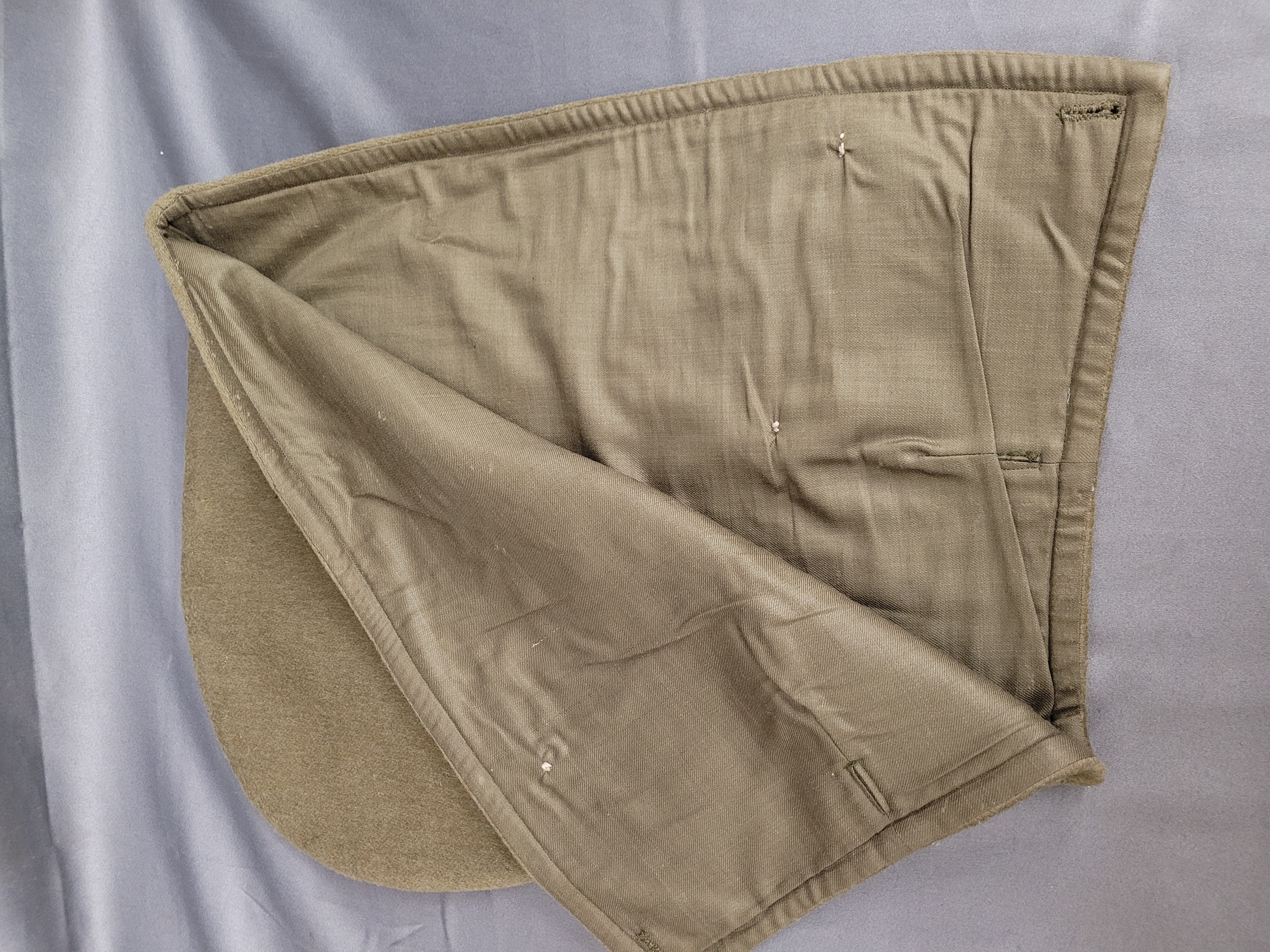 WWII JAPANESE HOOD FOR VISOR CAP - GREAT COAT — image 4