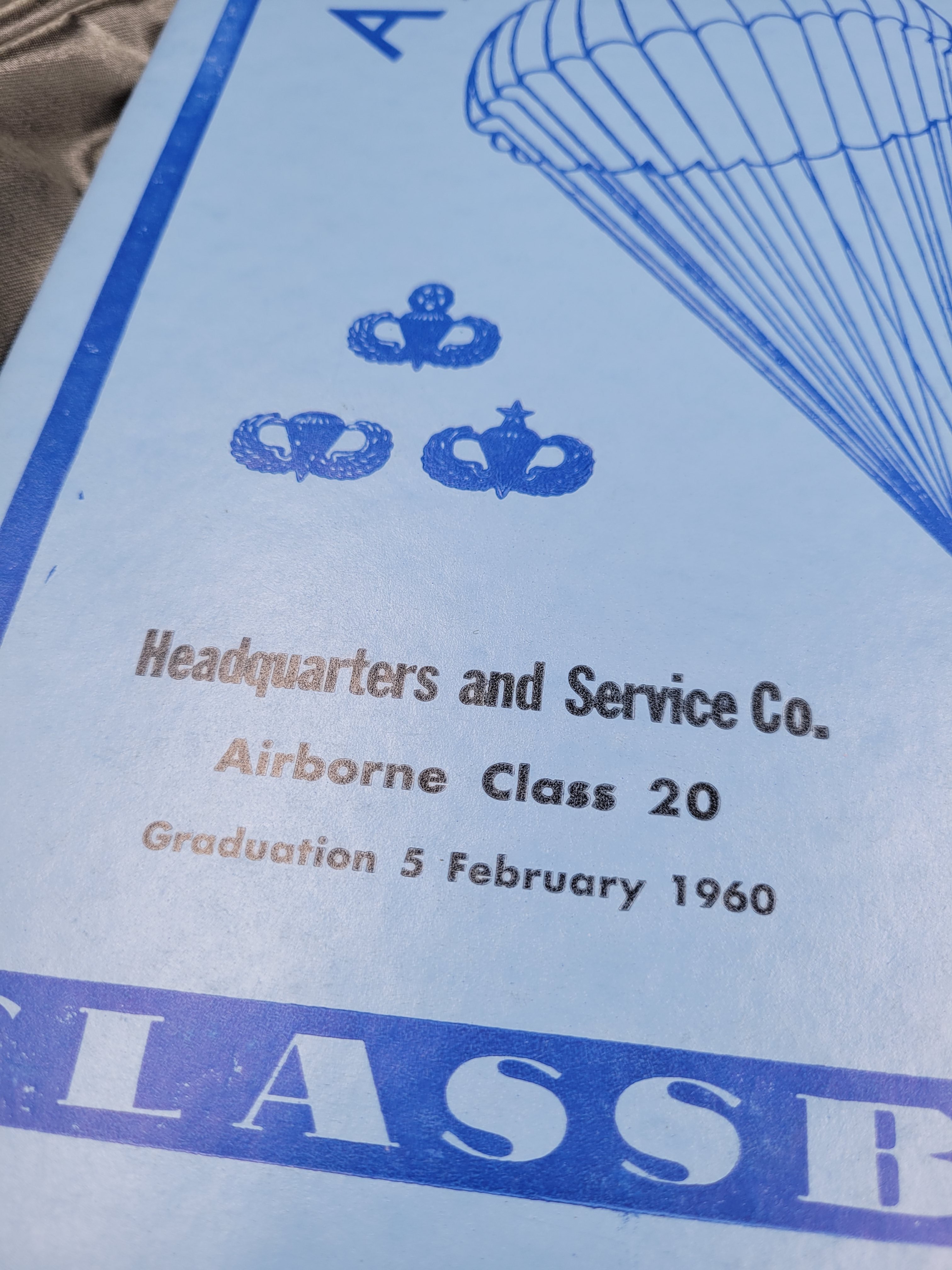 1960 AIRBORNE TRAINING ROSTER — image 2