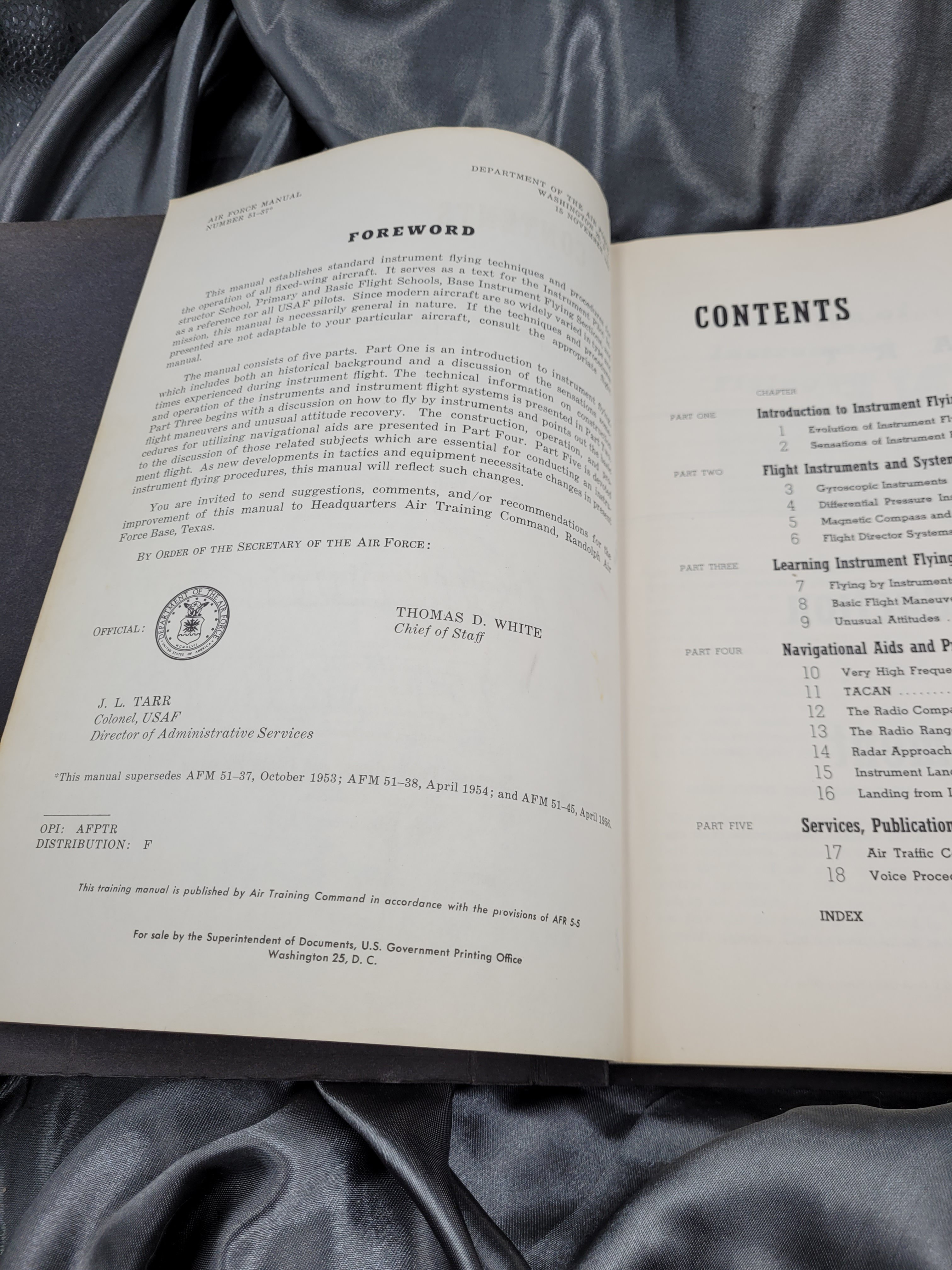 1950'S JET ERA AIR FORCE MANUALS AND INSTRUMENTS GROUPINGS — image 10