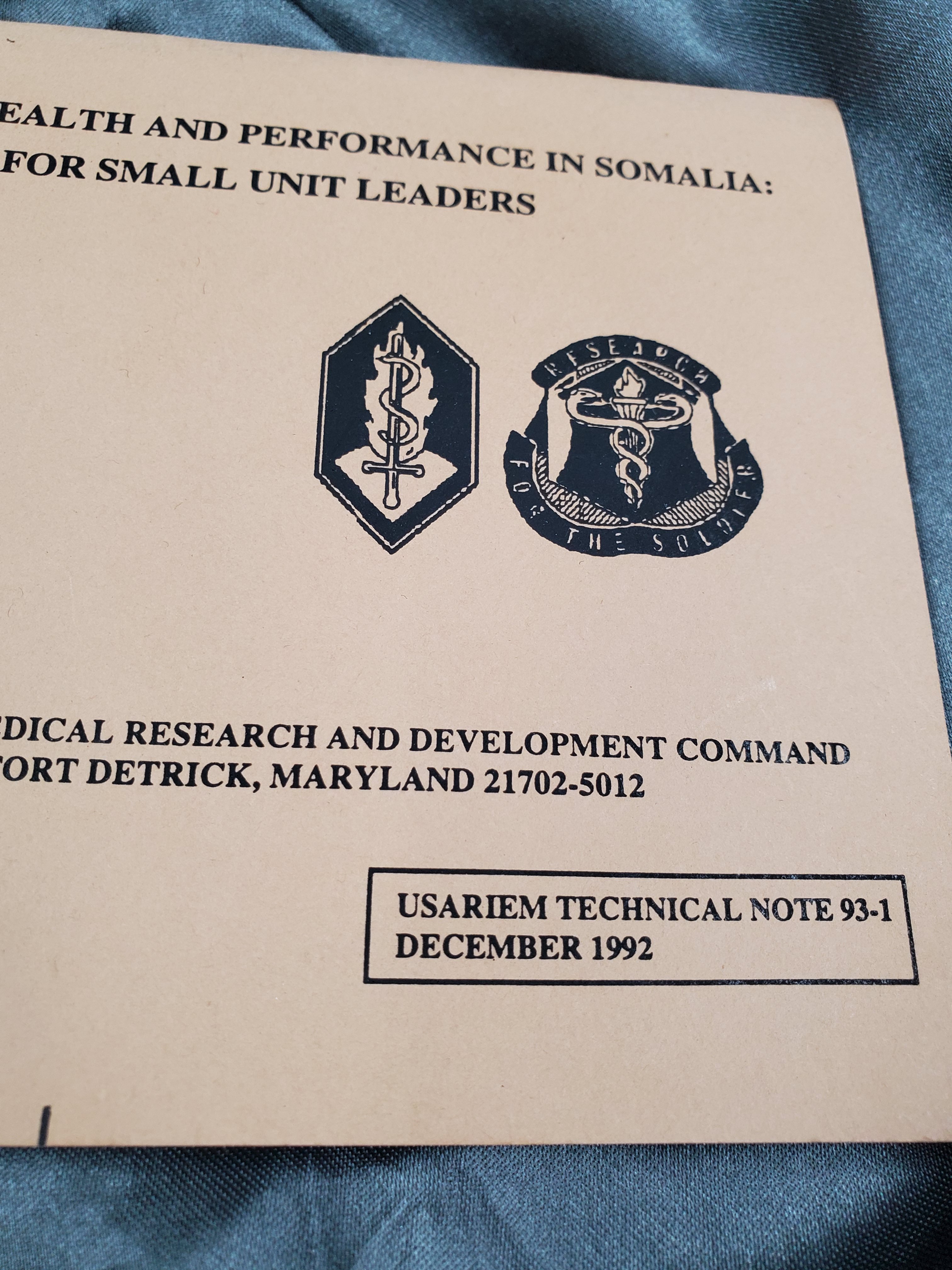 SOMALIA US SOLDIER HEALTH & SUSTAINABILITY MANUAL — image 2